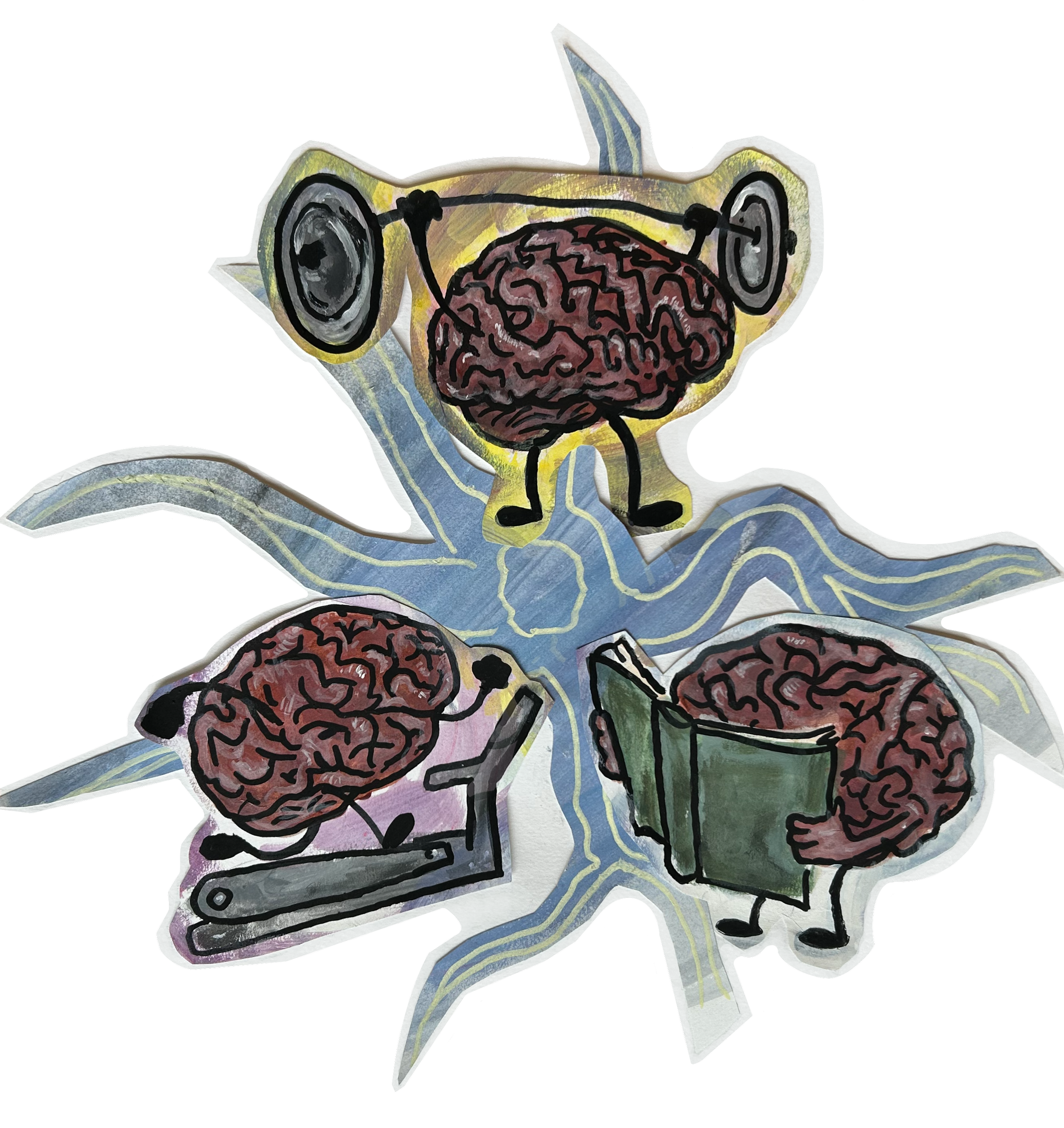 Art by: Abigail Schoenecker, "The Bilingual Brain: Learning, Language, Longevity"