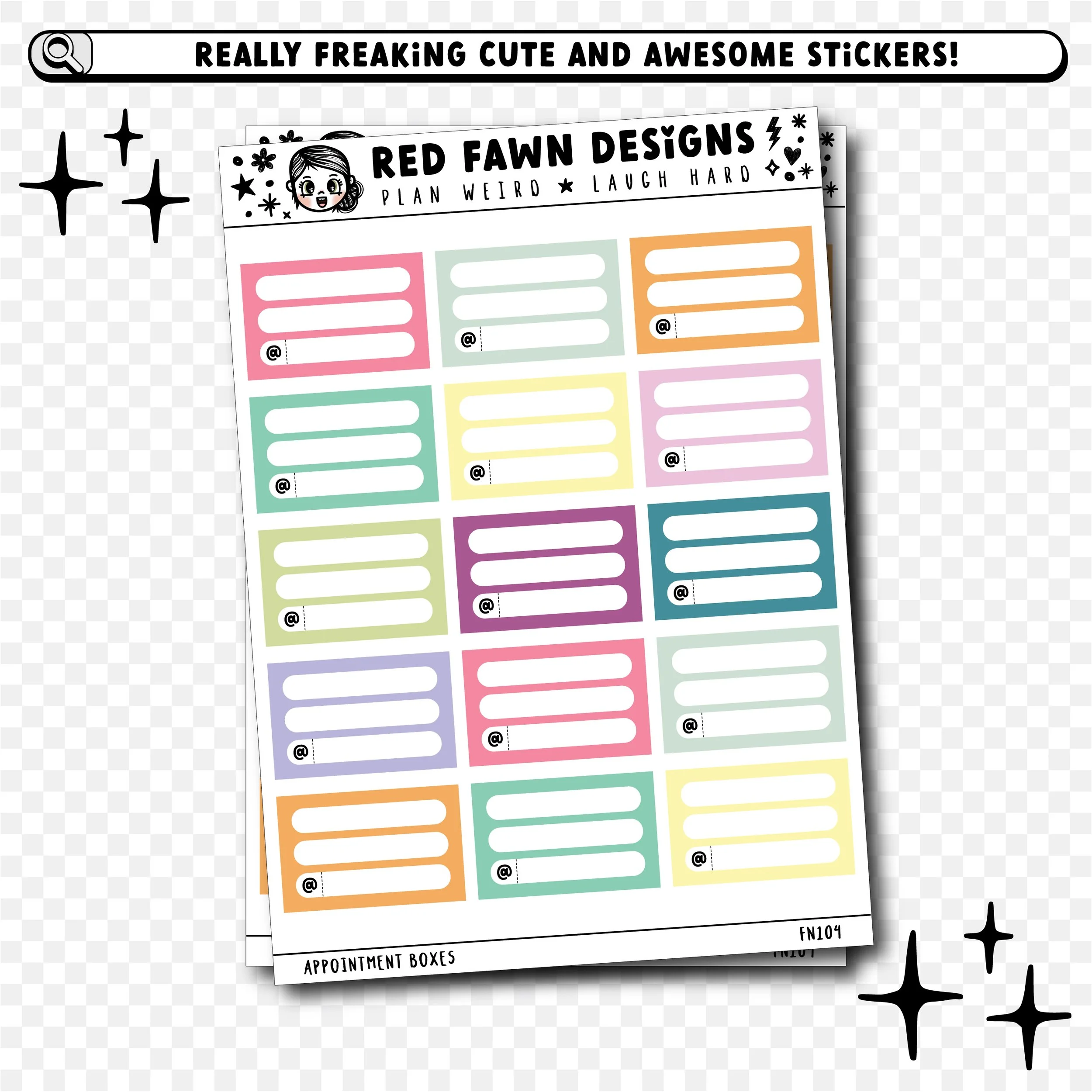 Functional Stickers - Appointment Boxes