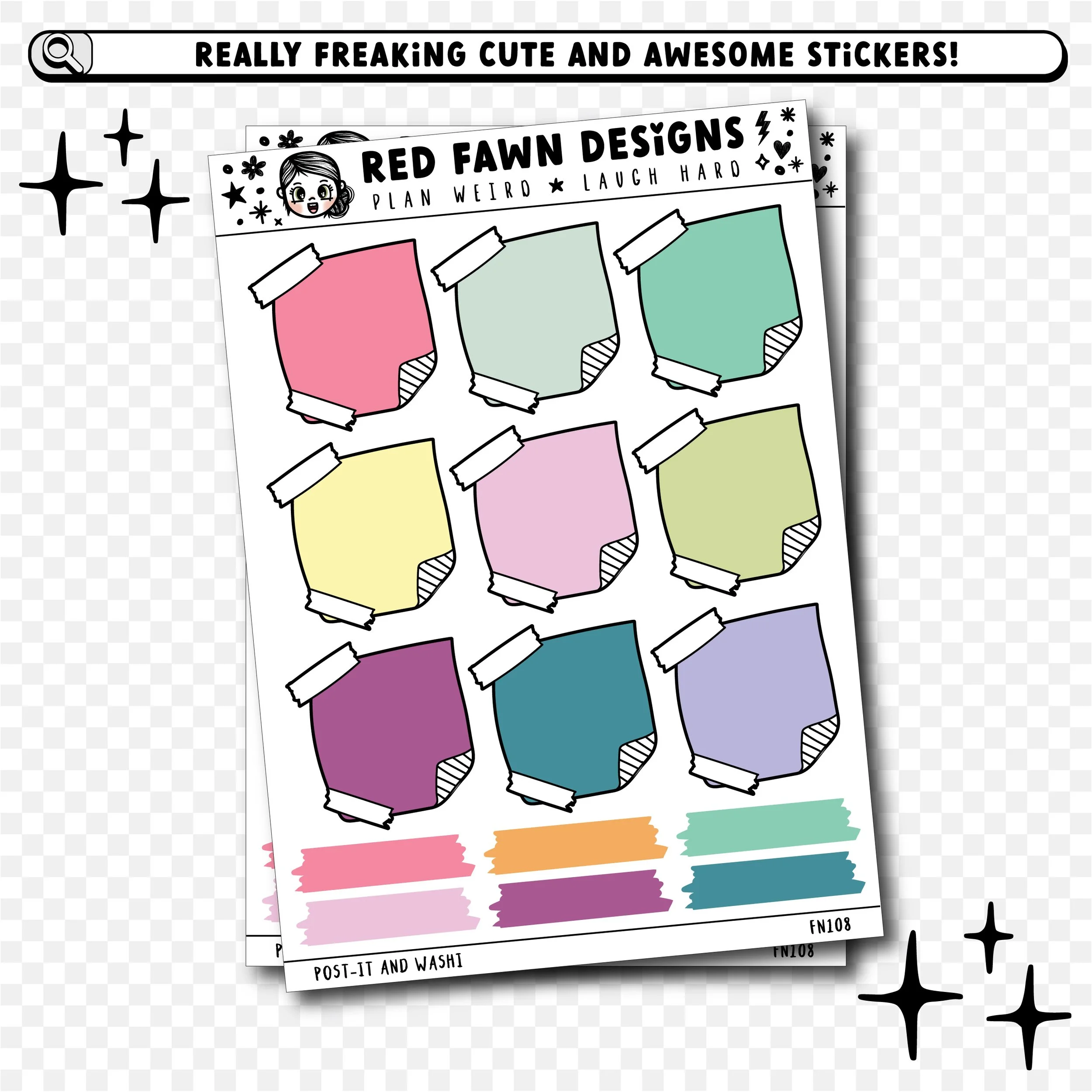 Functional Stickers - Post-It and Washi