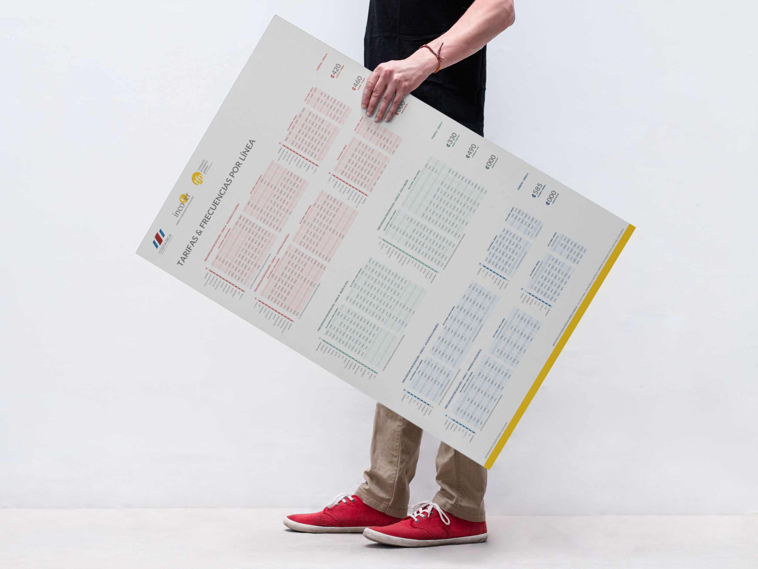 Free PSD of a Man Holding a Poster Mockup.png