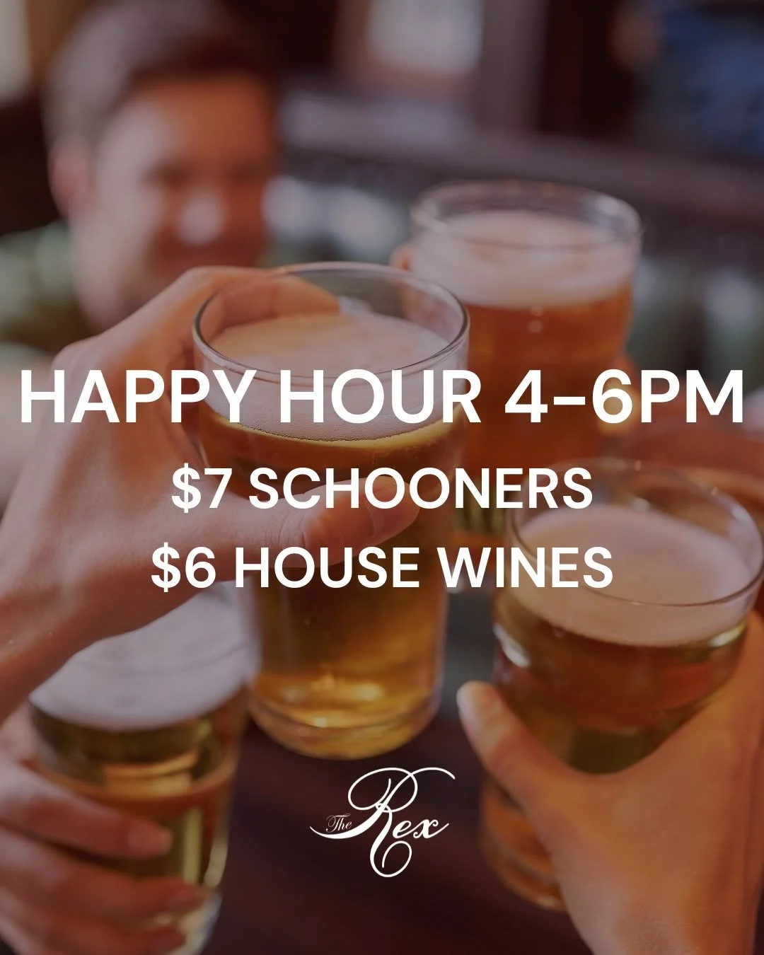 Blues vs Pies tonight at The Rex 🔥

Catch one of the biggest rivalries in footy live &amp; loud on the big screens as Carlton take on Collingwood.

Happy Hour 4-6PM🍷🍺
$7 schooners
$6 house wines

📍 145 Bay St, Port Melbourne VIC 3207