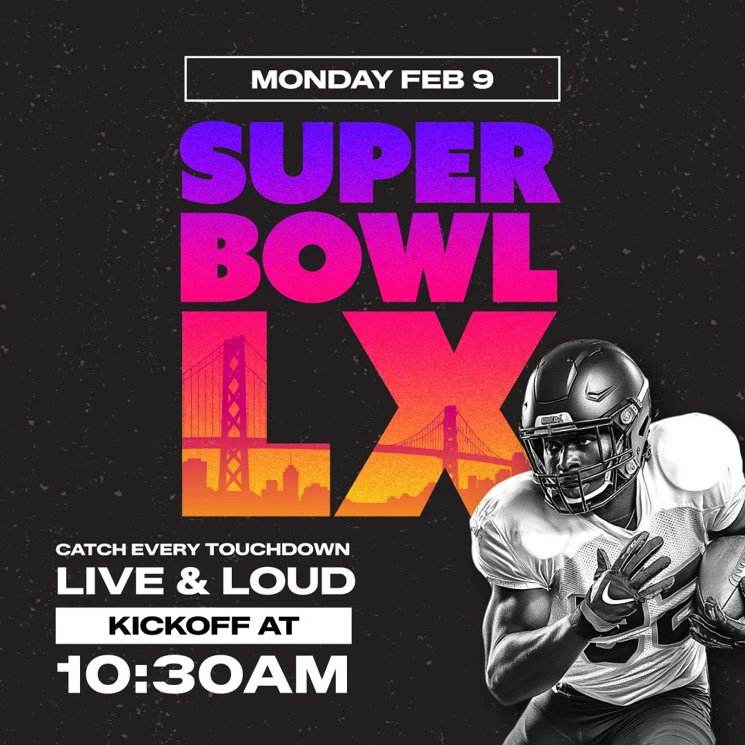 📣 Attention all NFL fans! The biggest game of the year, Patriots vs Seahawks, is here! It&rsquo;s kick off time at your local. See you there!