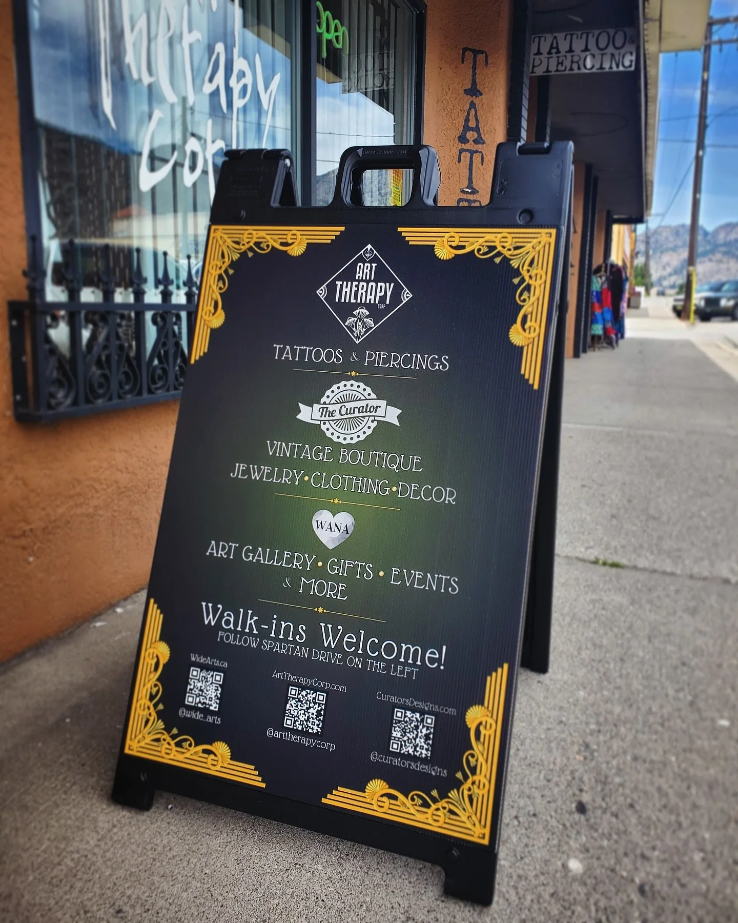 Fresh new sign!! Same good vibes 🥳

Swing by during our EXTENDED summer hours! 

Thursday - Sunday 12pm - 5pm

Find us on the west side of Spartan Drive to explore our artists, gallery, unique gifts, and vintage clothing. 

#vintageboutique #localar