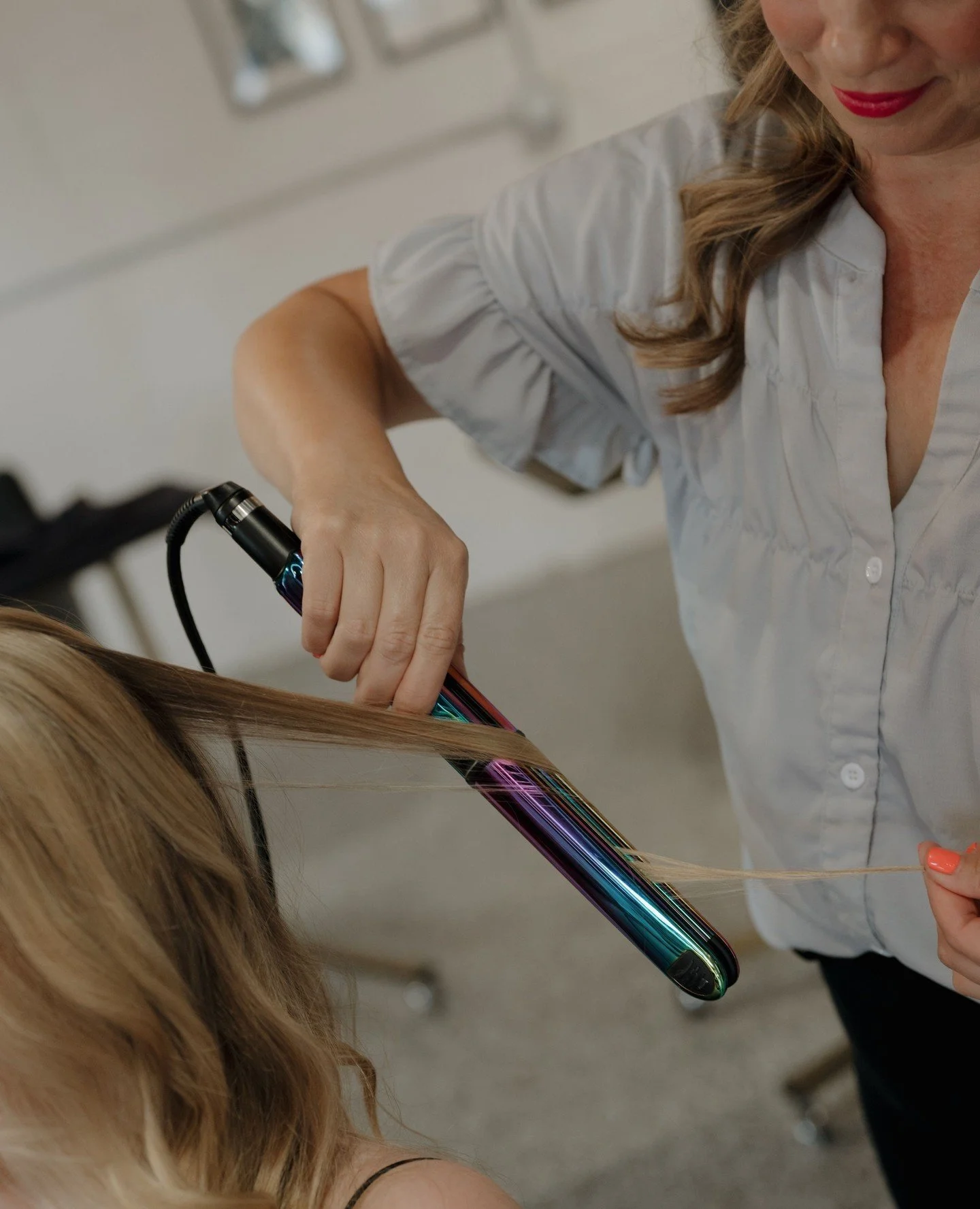 I will ride for my BaBylissPRO Nano Titanium 1" Flat Iron like it&rsquo;s my favorite horse 🤠✨ this little one-inch beauty is the reason my hair can go from &ldquo;I&rsquo;ve been outside, in the wind, chasing life all day&rdquo; to smooth, shi