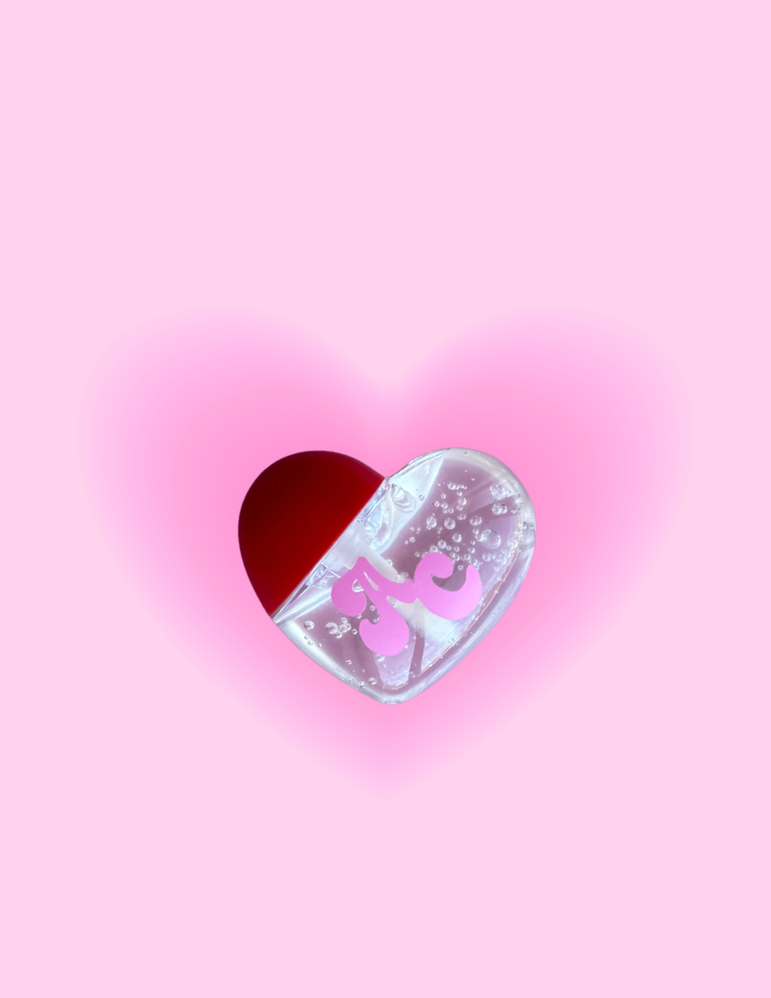 Mini heart gloss