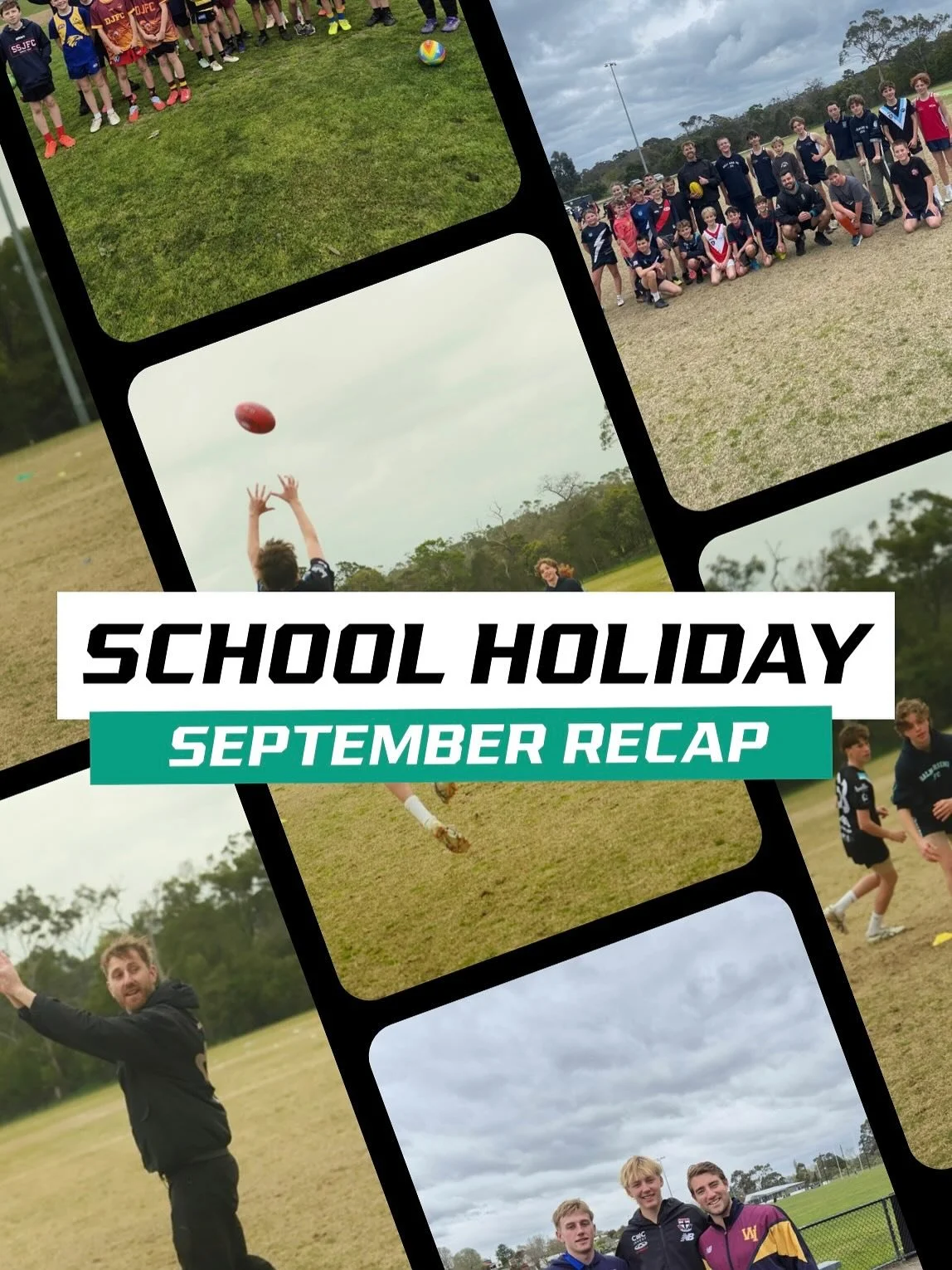 September School Holidays Done & Dusted! 🏉✅
Week 1 kicked off with Finals Fever Clinics full of energy, skills, and smiles — and some serious footy talent on display. ⚡️
We were also lucky to host specialist sessions with Dyson Heppell a