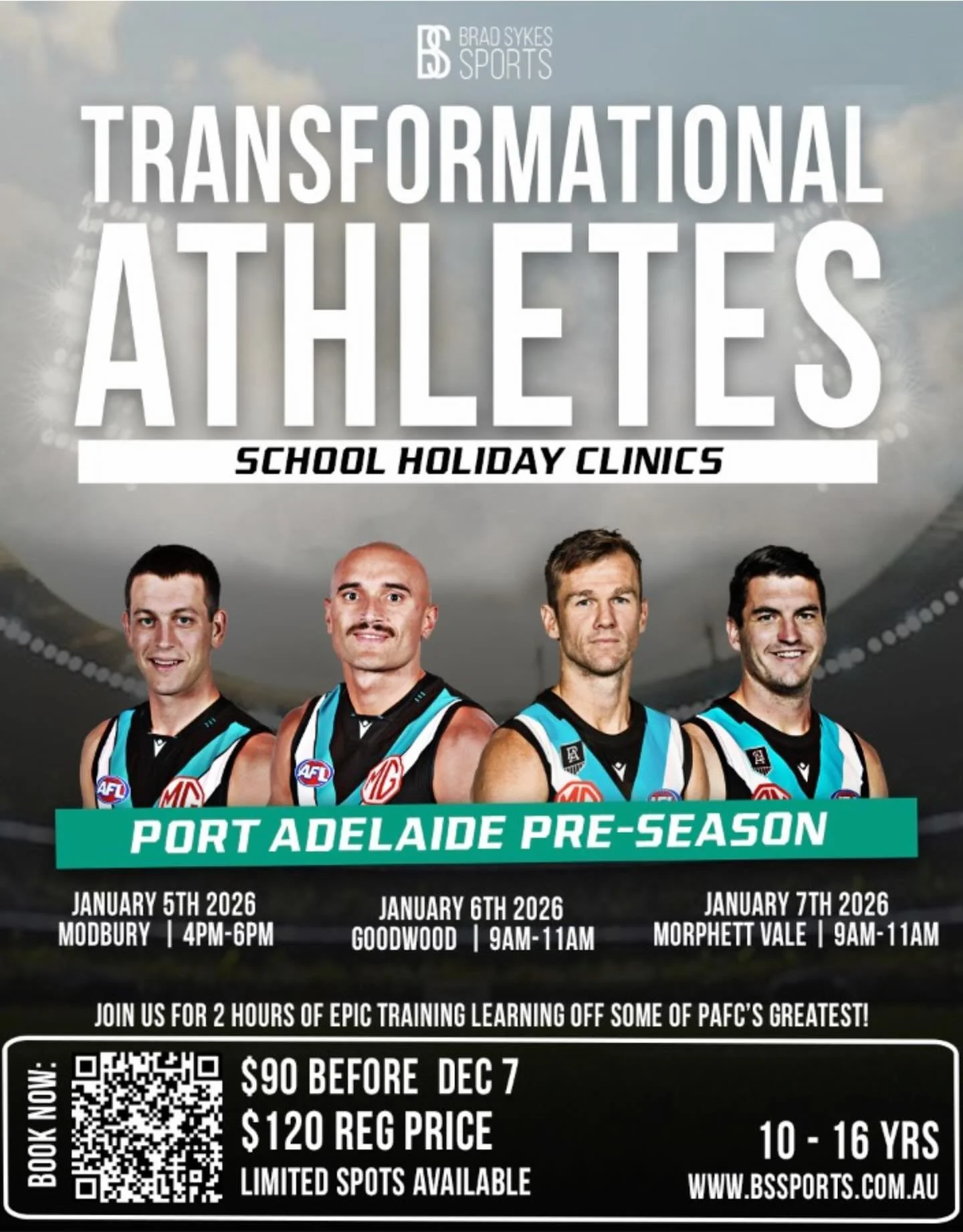 🍐 SOUTH AUSTRALIA BOUND 🍐

⚡️TRAIN WITH POWER ROYALTY ⚡️

3 LOCATIONS - FIND ONE NEAR YOU 

Sam Powell-Pepper, Robbie Gray &amp; Tom Rockliff n @modburyfootballclub 

Robbie Gray, Sam Powell-Pepper &amp; Tom Rockliff in @goodwoodsaintsfc 

Zak Butt
