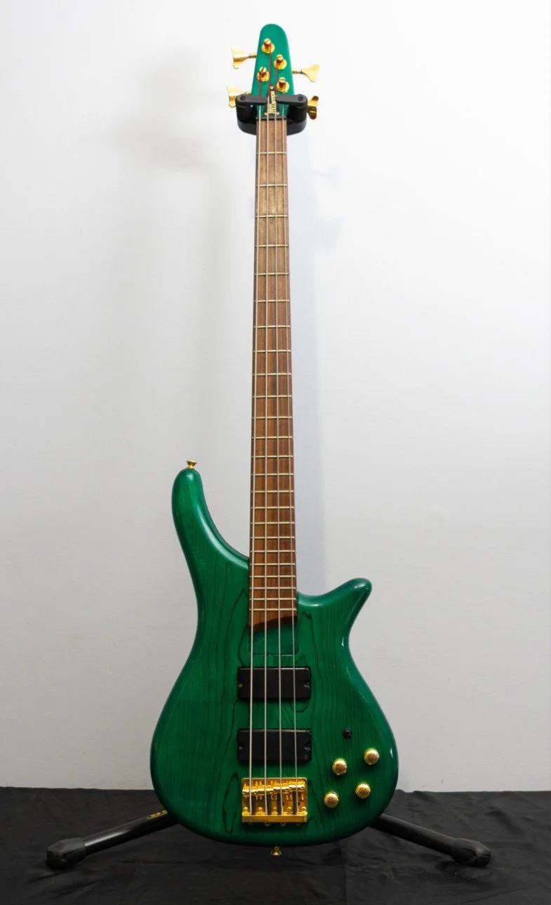 BASS COLLECTION SB330 4 STRING BASS - GREEN — PEDAL TO THE