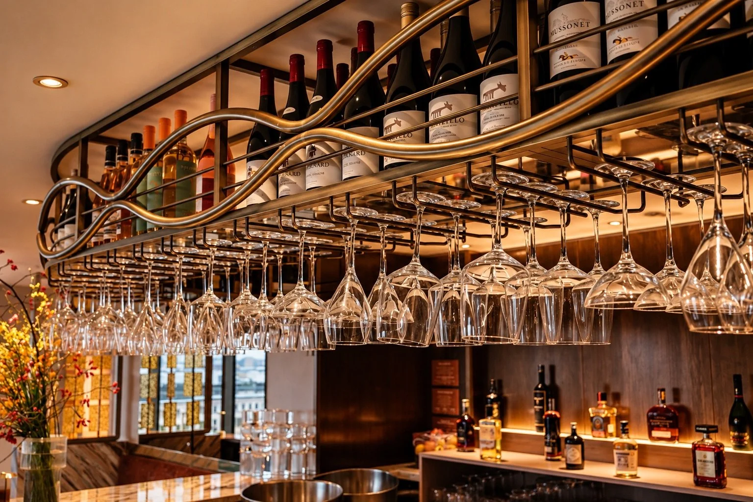Luxurious Brass Rack Bar Interior.jpeg