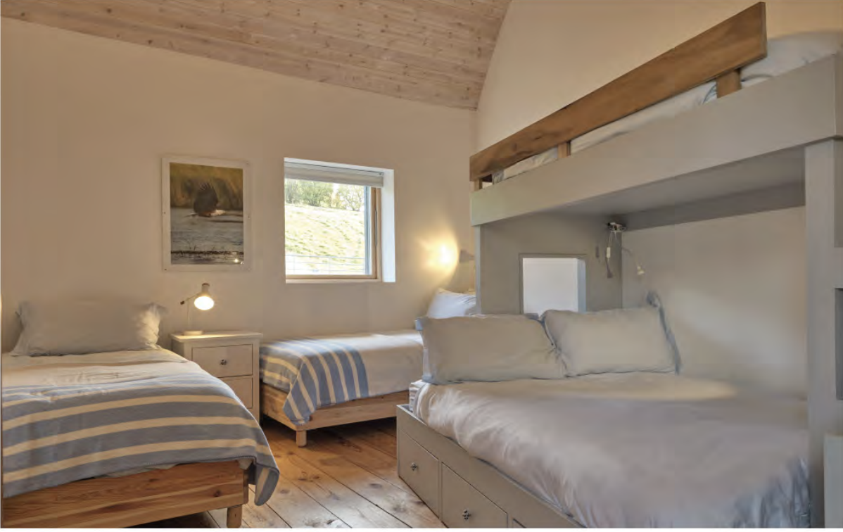 Bunk House, two singles and double bed, shared bathroom