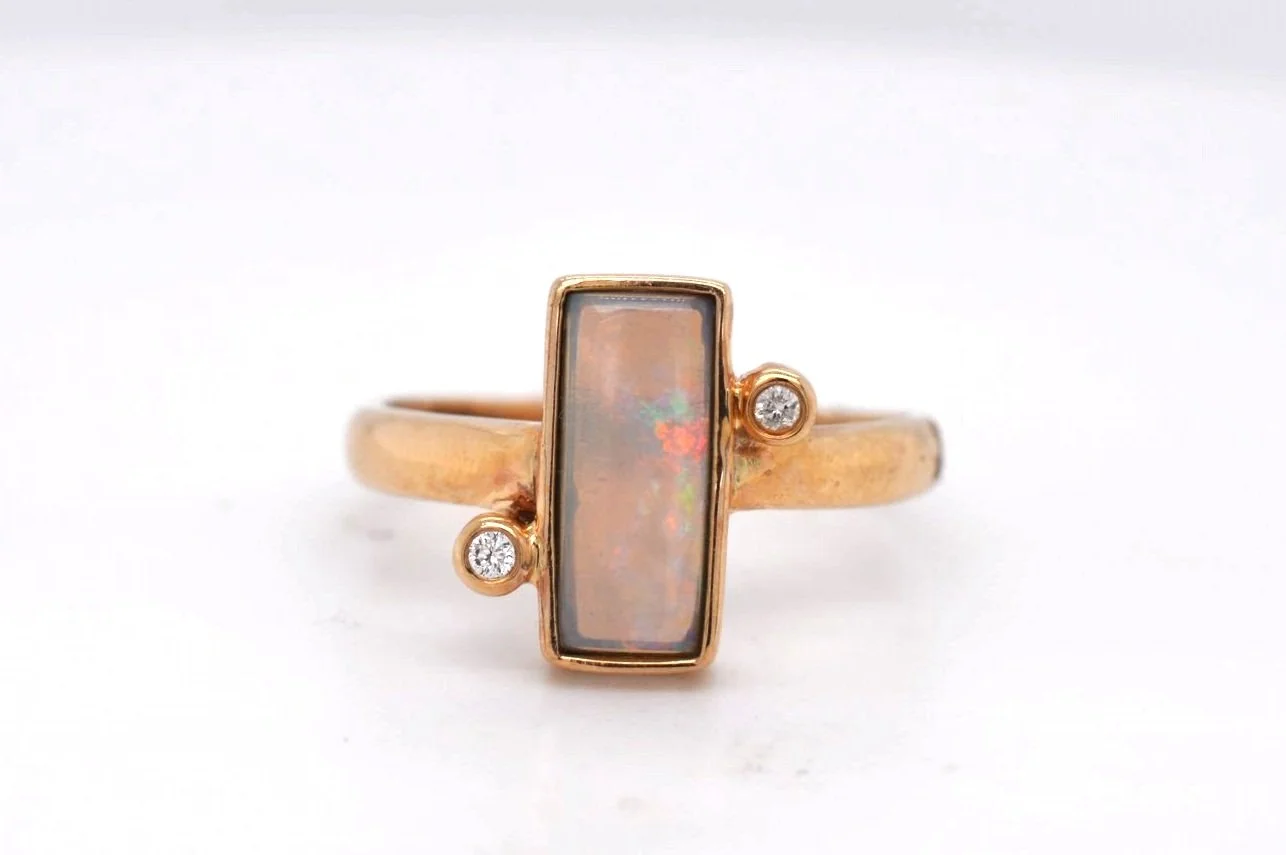 9ct Australian Boulder Opal & Diamond Price Band B (£250 - £500)