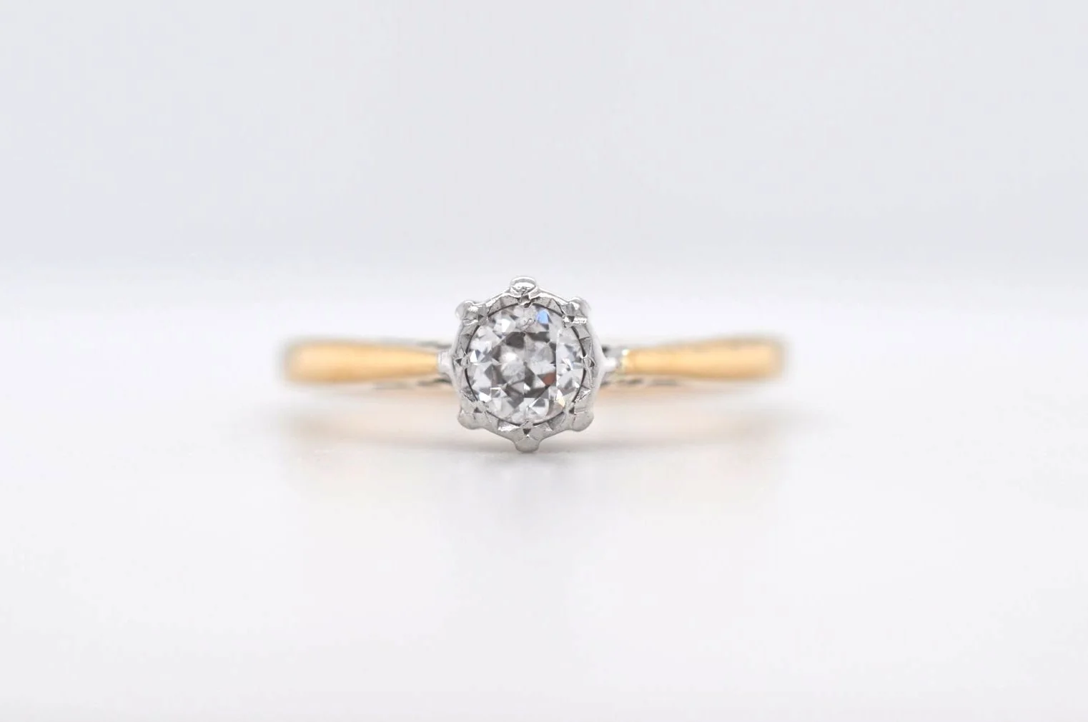 18ct Old Cut Solitaire Price Band D (£750 - £1,000) DV04