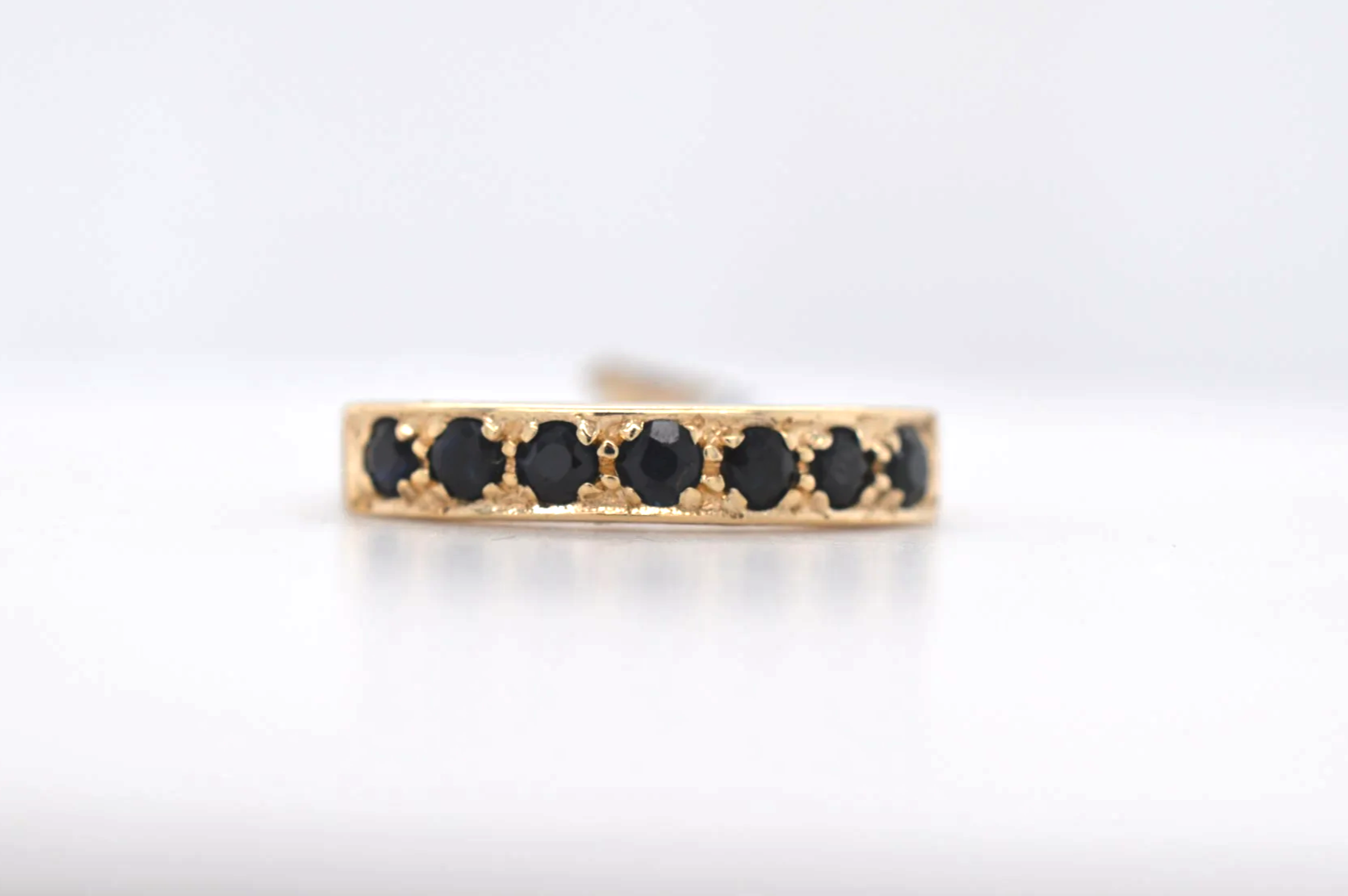 9ct Sapphire Eternity Ring Price Band A (£0 - £250) EU06B
