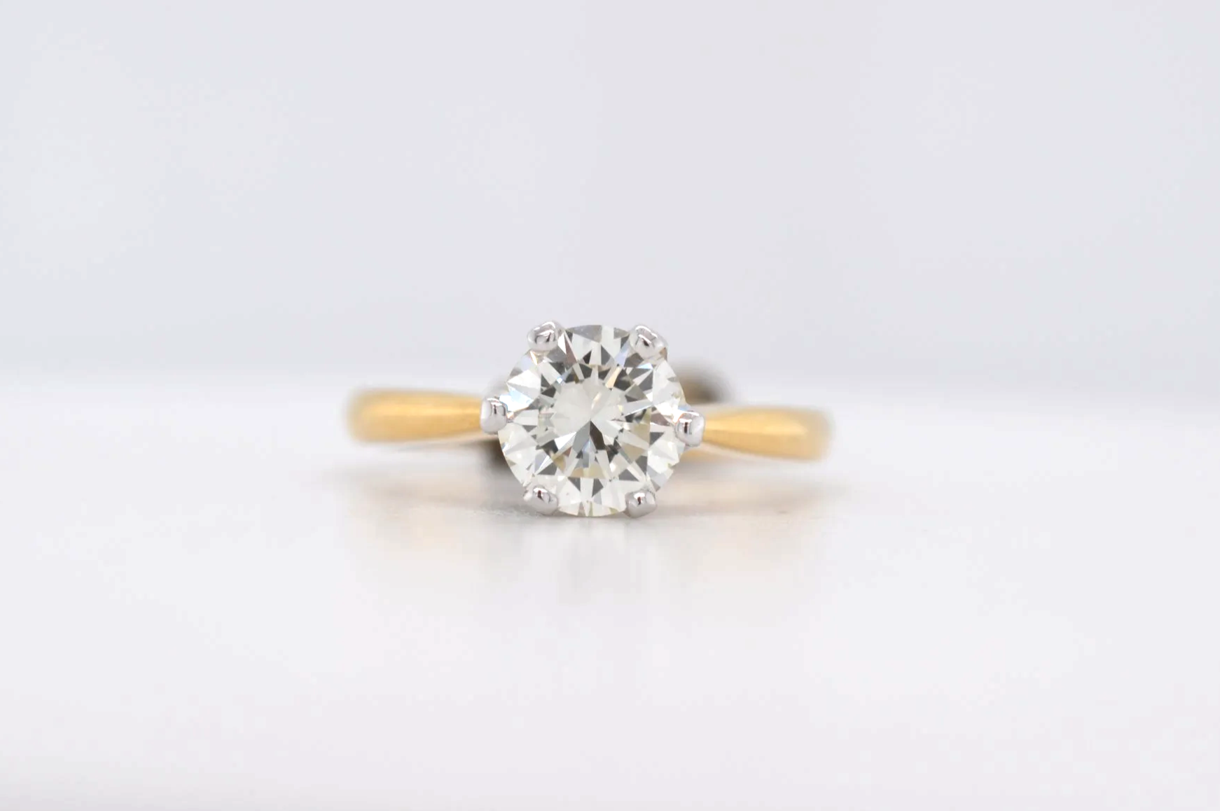 18ct Diamond 1.35ct Solitiare Price Band O (£5000+) EP29