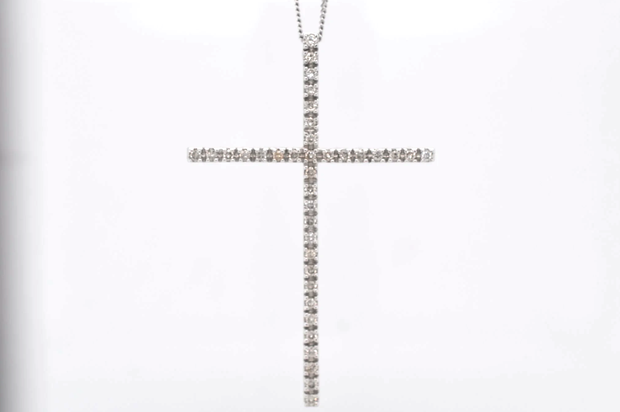 9ct White Gold Diamond Cross Price Band A (£0 - £250) EC20