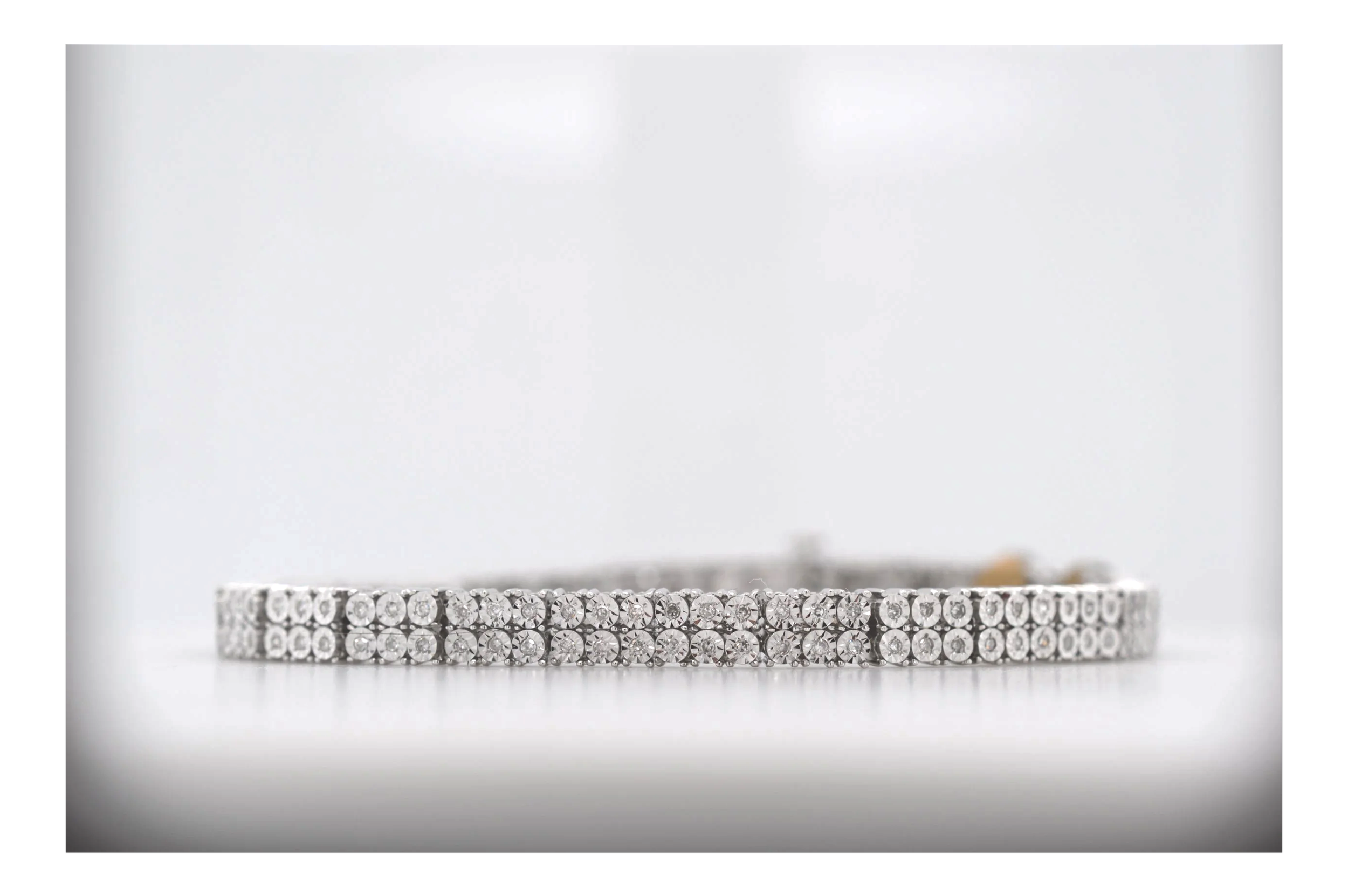 18ct Diamond Double Tennis Bracelet Price Band J (£2,500 - £3,000) ET22