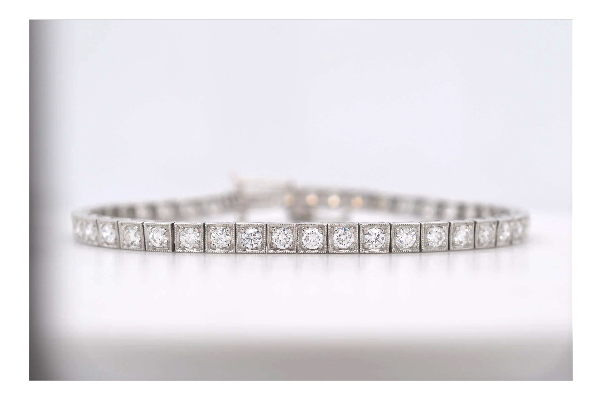 18ct Diamond 5.00ct Tennis Bracelet Price Band O (£5000+) E007