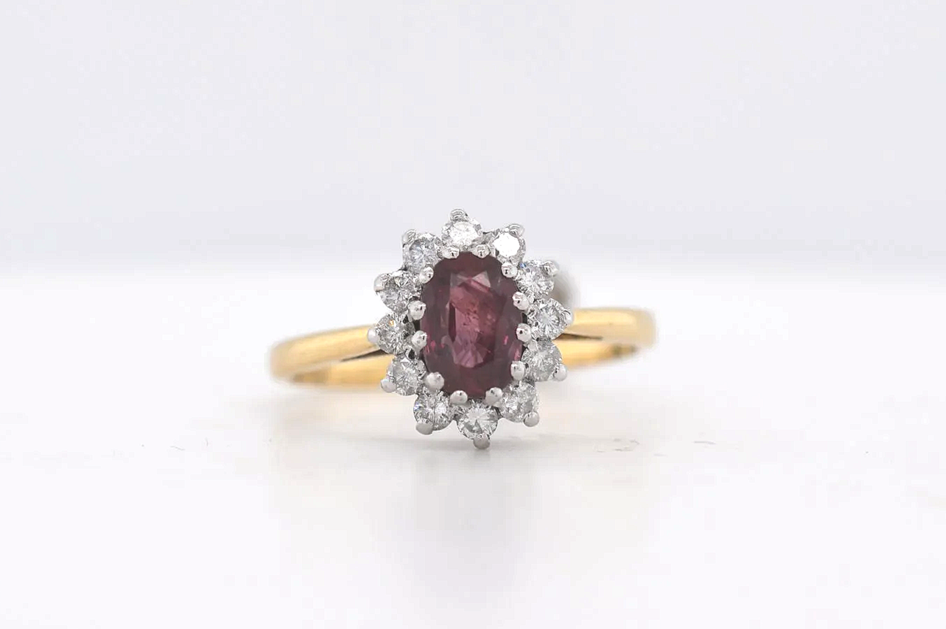 18ct Ruby & Diamond Price Band D (£750 - £1000) FK04