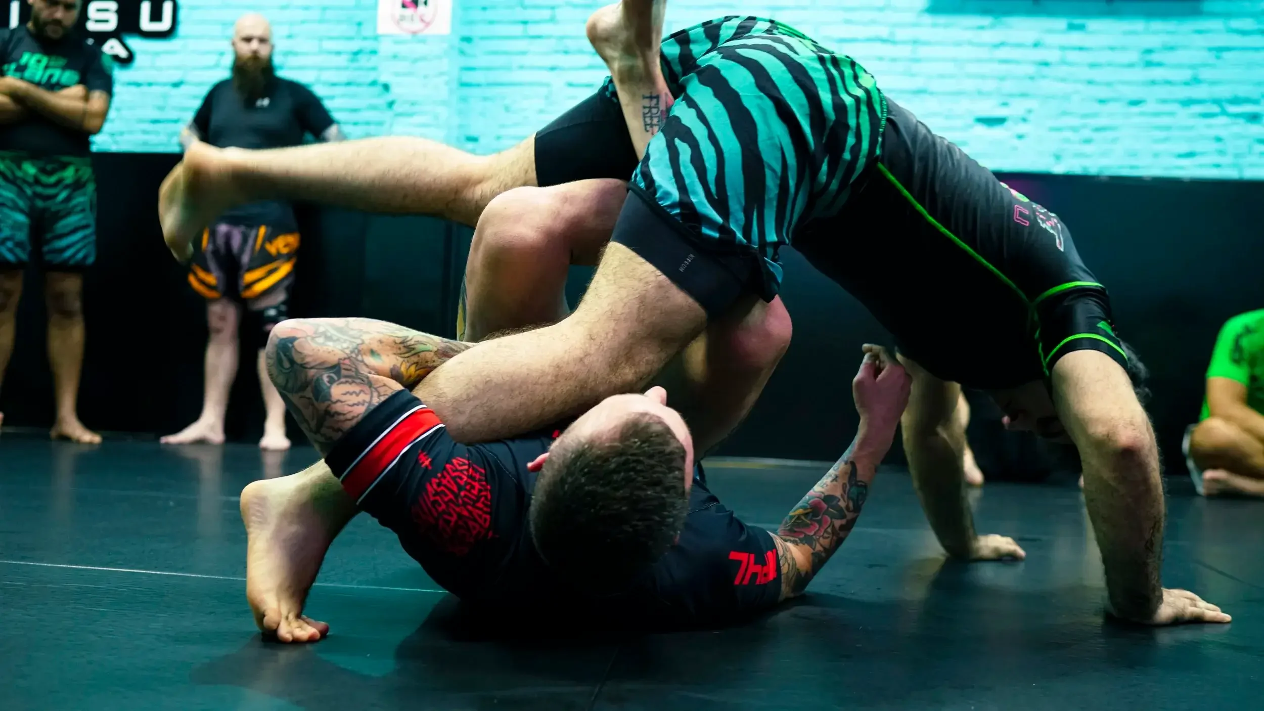 Rubber Guard technique in No-Gi Jiu Jitsu at 10th Planet Barcelona