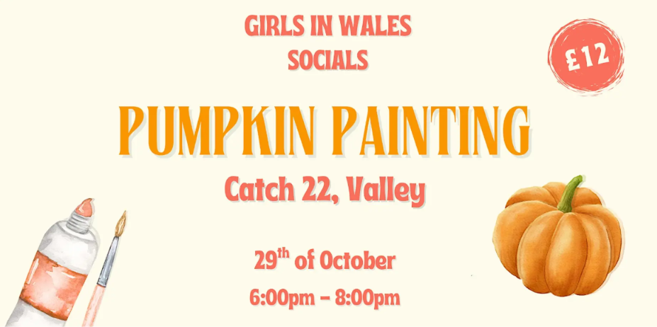 Girls In Wales: Pumpkin Painting