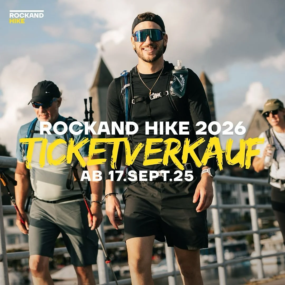 🚨 SAVE THE DATE 🚨
Der Startplatzverkauf für den Rockand Hike 2026 beginnt diesen Mittwoch, 17. September! 🎉
Die Kontingente sind wie immer limitiert – also: sichert euch euren Platz so schnell wie möglich und seid dabei, wenn wir w