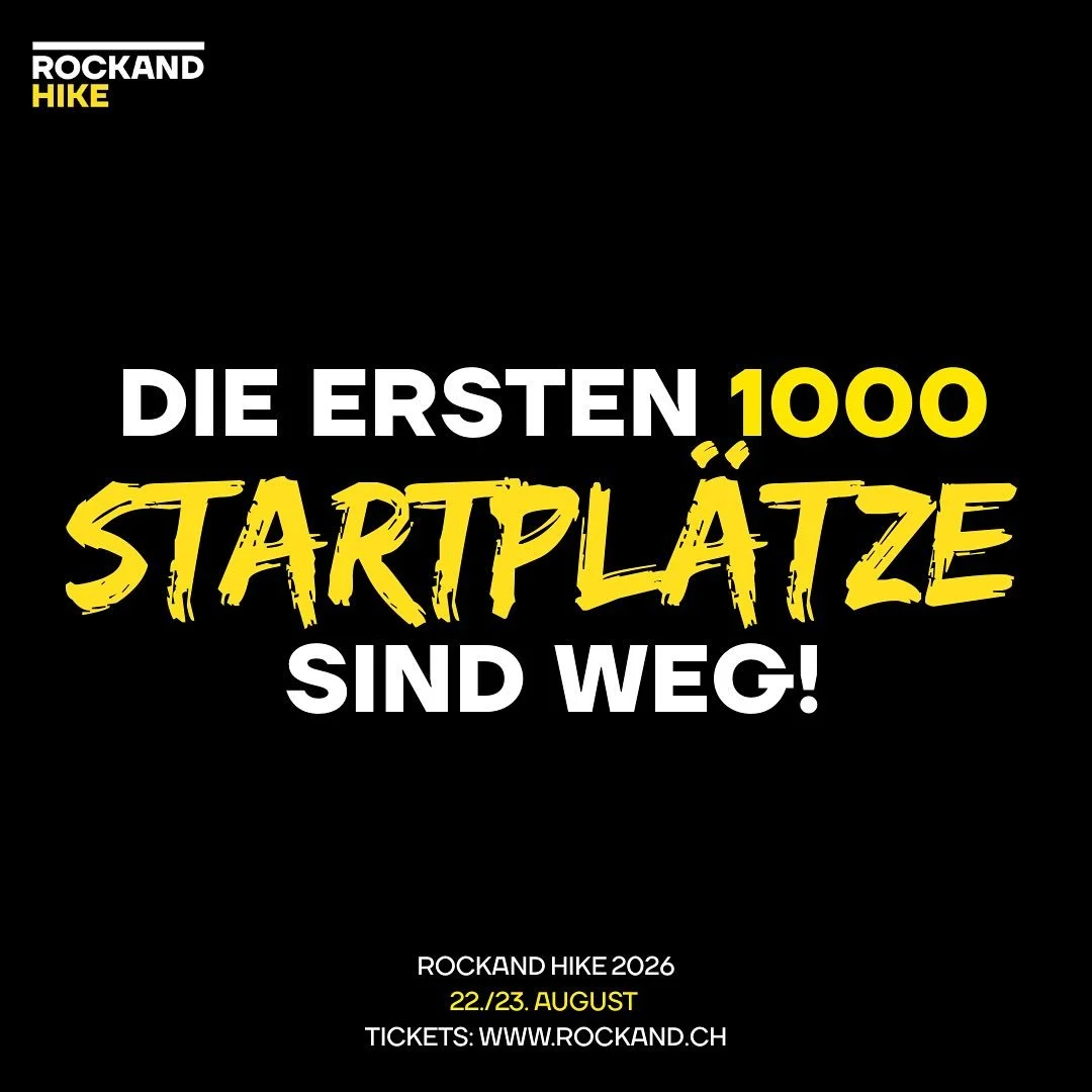 Kaum zu glauben – in knapp 20 Tagen sind die ersten 1’000 Startplätze für unseren 2026er Hike bereits weg! Das macht uns unglaublich stolz – ein riesiges Dankeschön an euch alle. Unsere Community? Einfach die Beste! ?