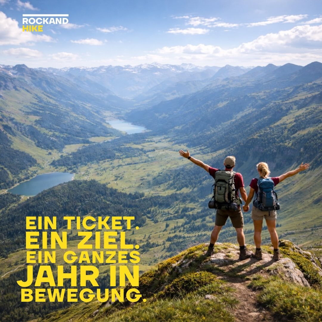 Was w&auml;re, wenn ein Ticket dein ganzes Jahr ver&auml;ndert? Nicht irgendein Ticket. Ein Startplatz f&uuml;r den Rockand Hike 2026.

Du kaufst ihn heute und setzt damit ein Zeichen. Ab Januar beginnt dein neues Kapitel: mehr Bewegung, weniger Bild