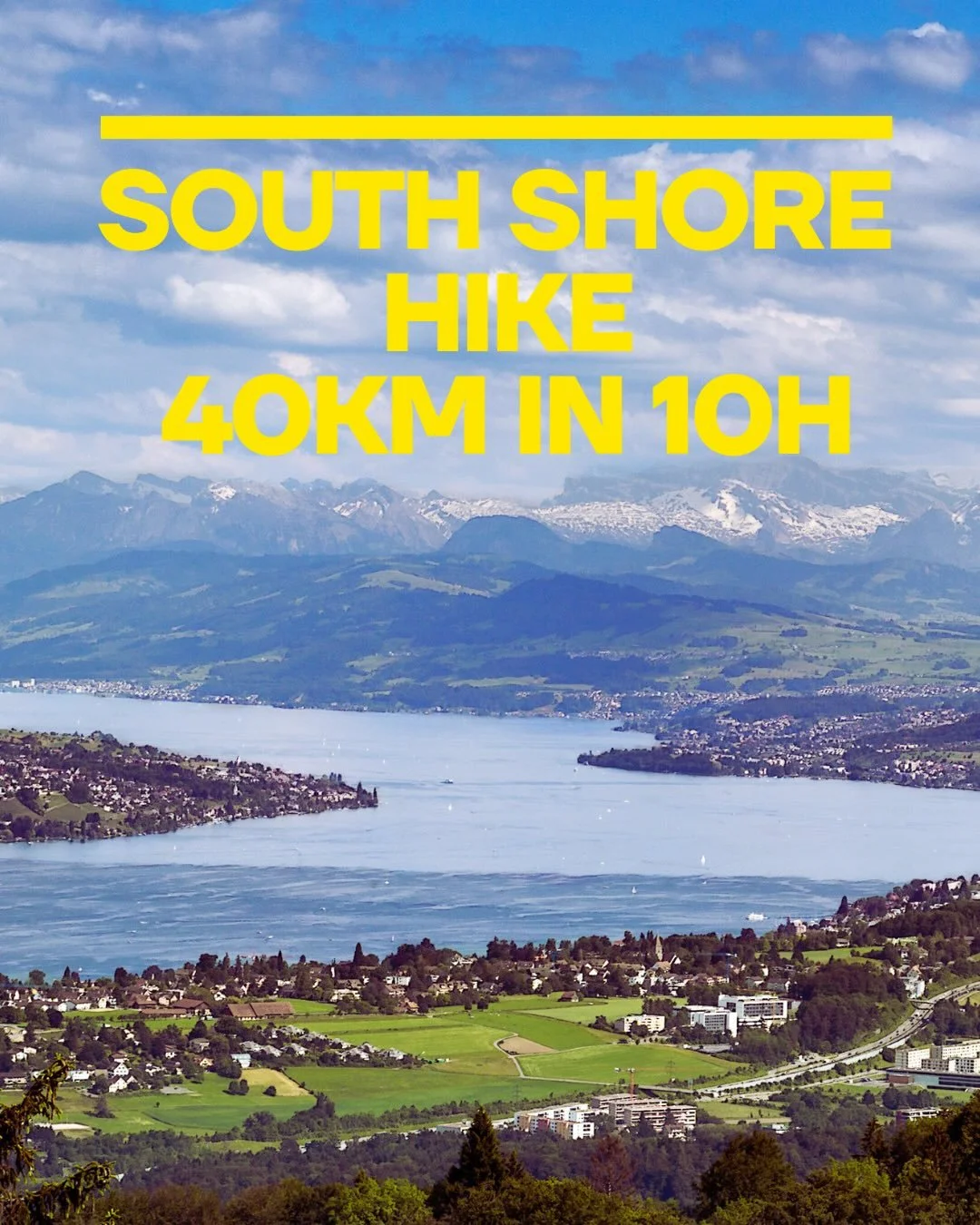 Manchmal braucht es keinen 100er. Manchmal reichen 40 Kilometer, um zu sp&uuml;ren, wozu man wirklich f&auml;hig ist.

Der South Shore Hike ist f&uuml;r alle, die ihren ersten grossen Schritt wagen. Oder bewusst eine neue Route w&auml;hlen.
Die S&uum