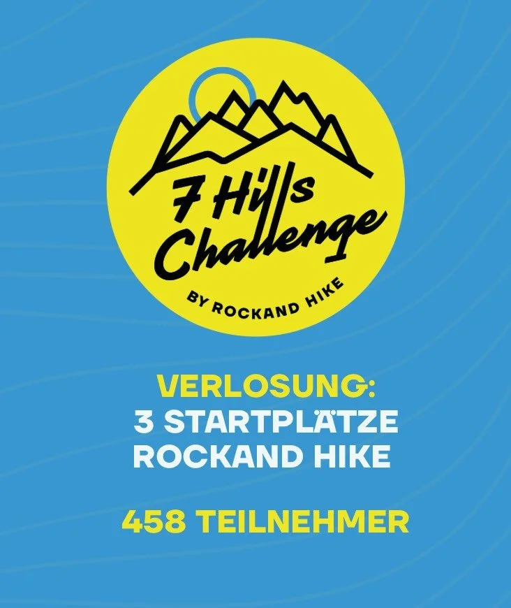 WOW Z&uuml;rich 🥾💛
Die Gewinner*innen der 3 Startpl&auml;tze f&uuml;r den ausverkauften Rockand Hike stehen fest 🎉 Verlost wurden die Pl&auml;tze unter allen Personen, die sich bis am 1. Mai f&uuml;r die 7 Hills Challenge angemeldet haben. Herzlic