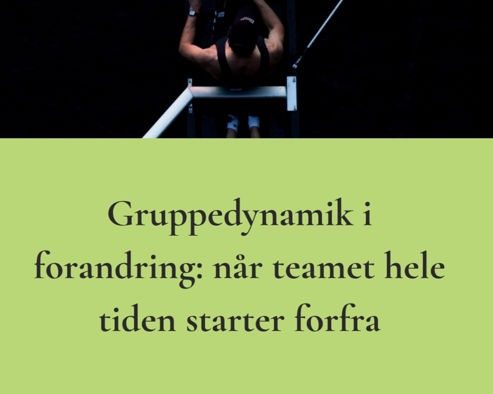 Gruppedynamik i forandring: når teamet hele tiden starter forfra