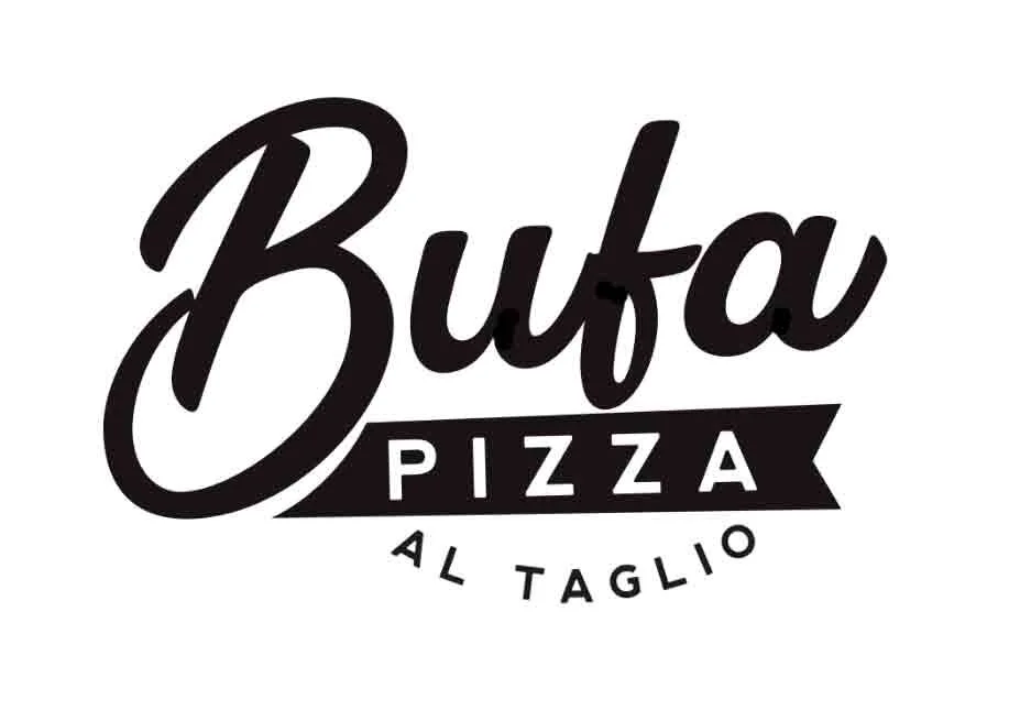 Logo de Bufa Pizza al Taglio, collaboration photographique avec Capucine Lambrey.