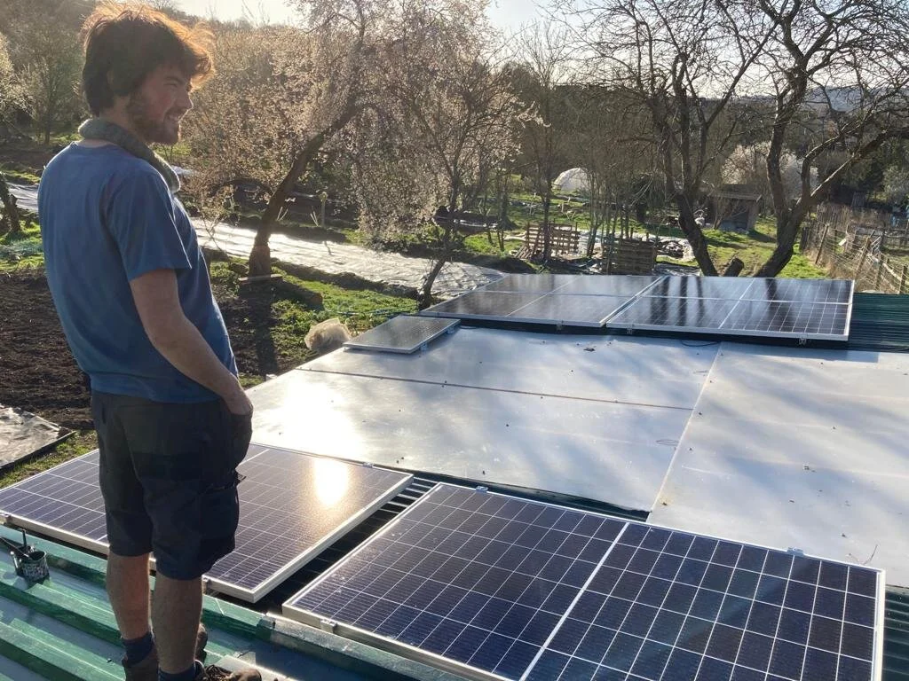 Solar Panels power the whole farm