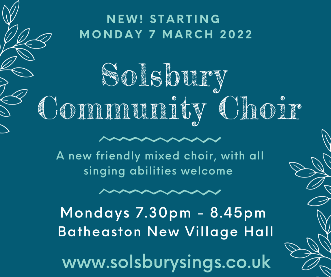 Wellbeing - Introducing Solsbury community Choir!