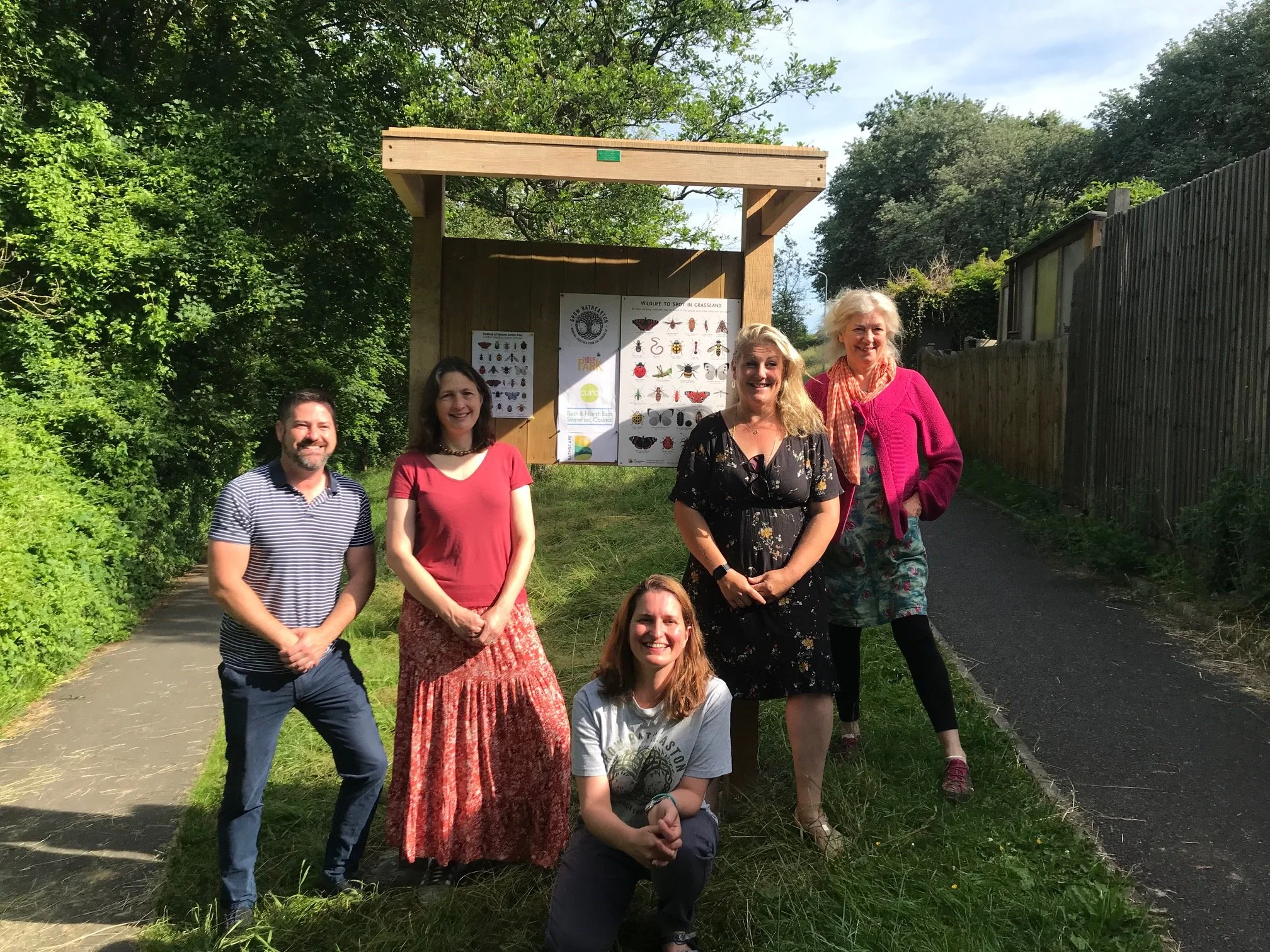 Grow Batheaston celebrate the completion of several areas of wildflower meadow on the Elmhurst estate. 