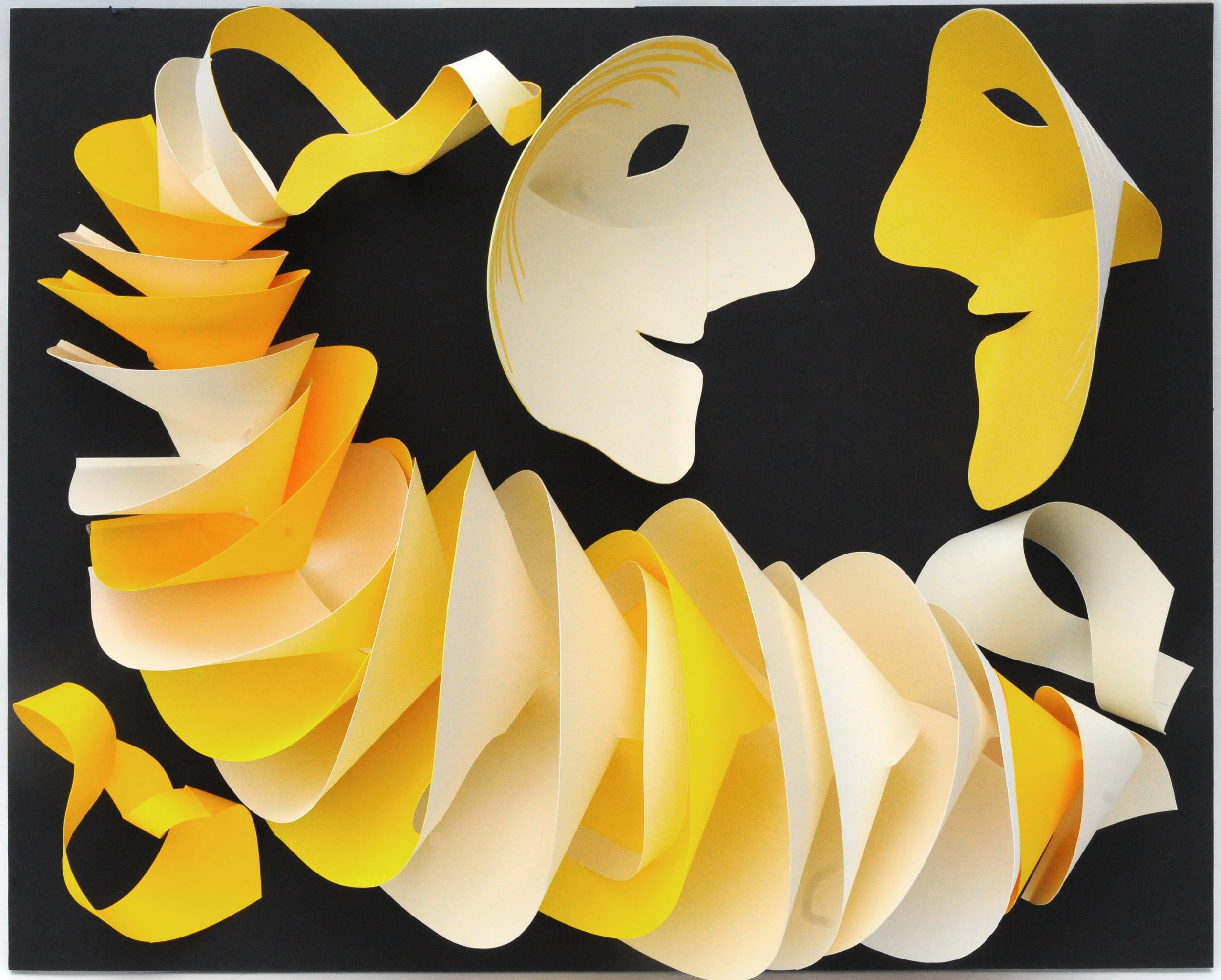 Jeremy Haslam - The Conversation - paper sculpture
