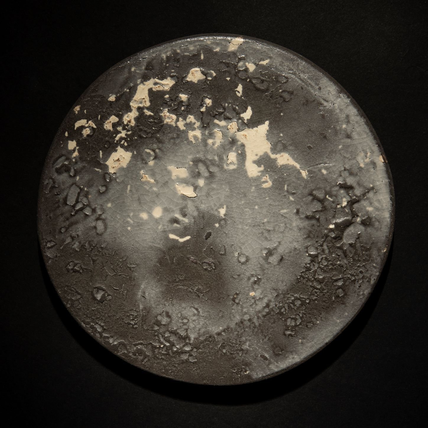 Clare Day 2021 Dark Moon black and white stoneware clay with cornish stone wash Photo by John Taylor med res image - Copy.jpg