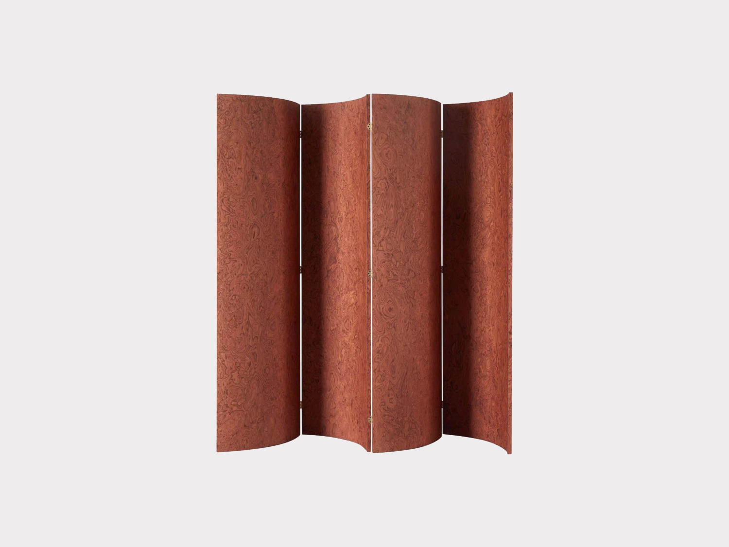 Separe Room Divider Screen in Terracotta Elm Burl Veneer @ Kabinet .jpg.png