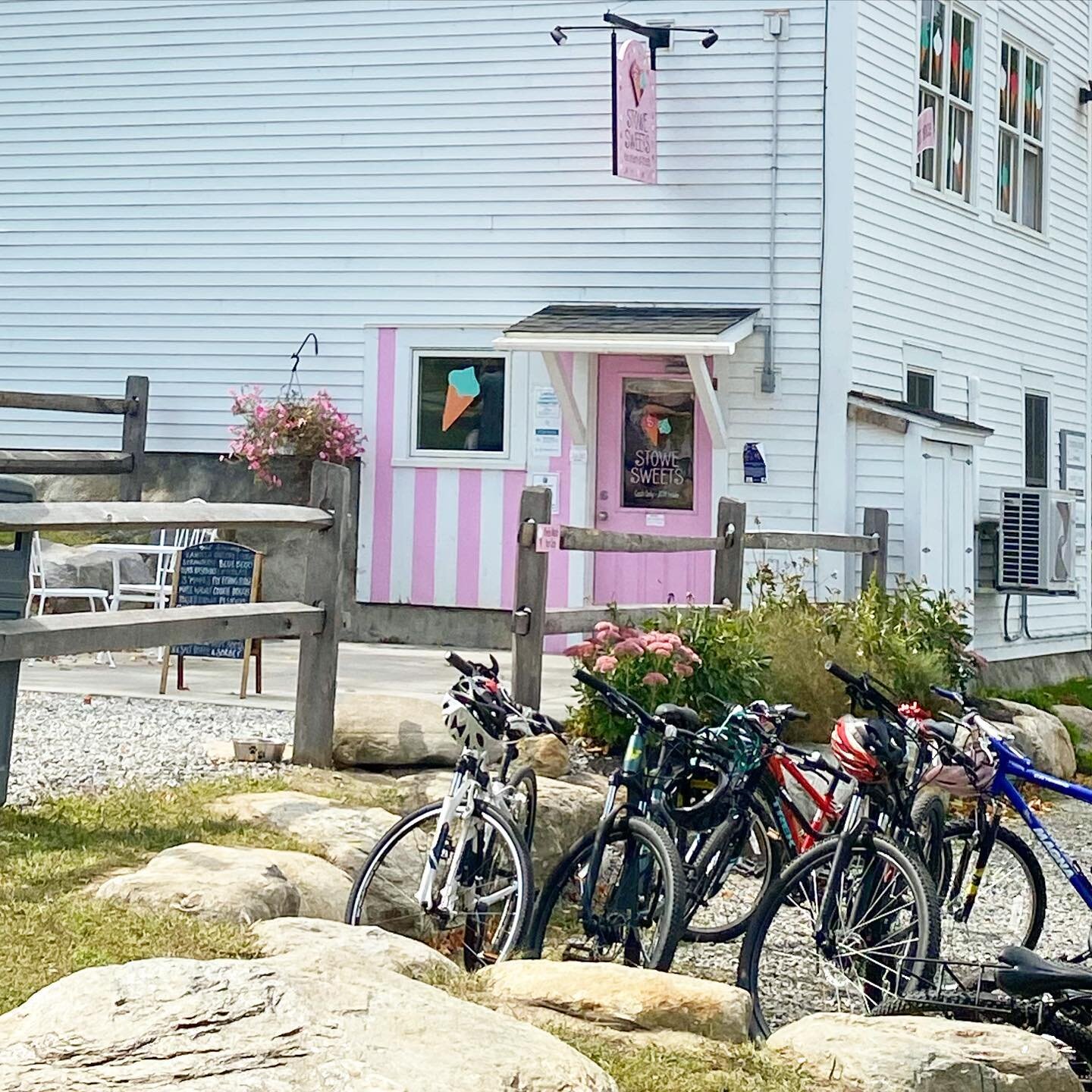 We love seeing bikes scattered all over our lawn!  We&rsquo;ll be open Friday, Saturday and Sunday for the next couple weeks from 12-6 💖🍦💖 Weather permitting!! Happy First Day Back to School!!!! 🥳🥳🥳🥳🥳🥳🥳
