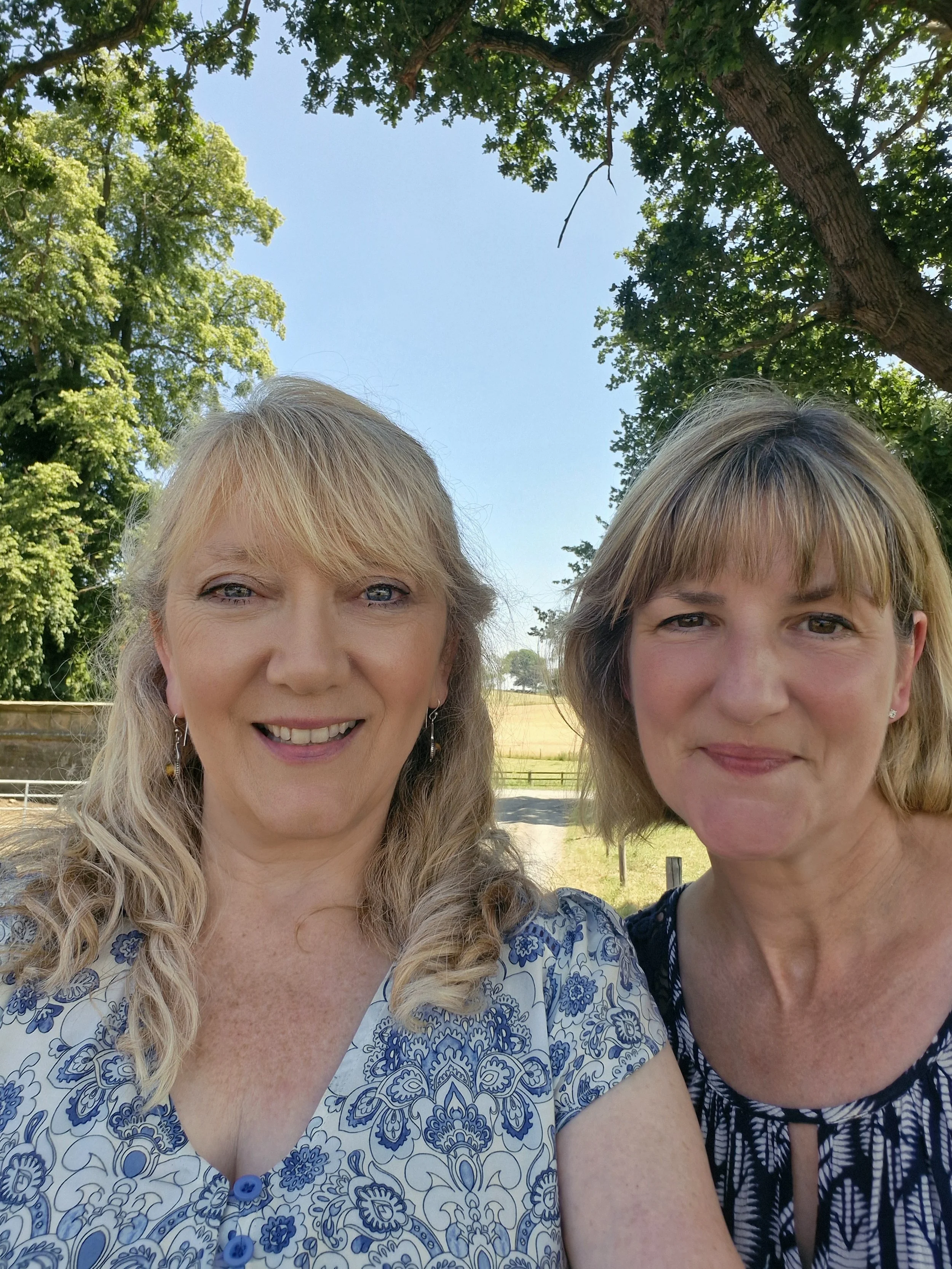image of two women smiling at camera