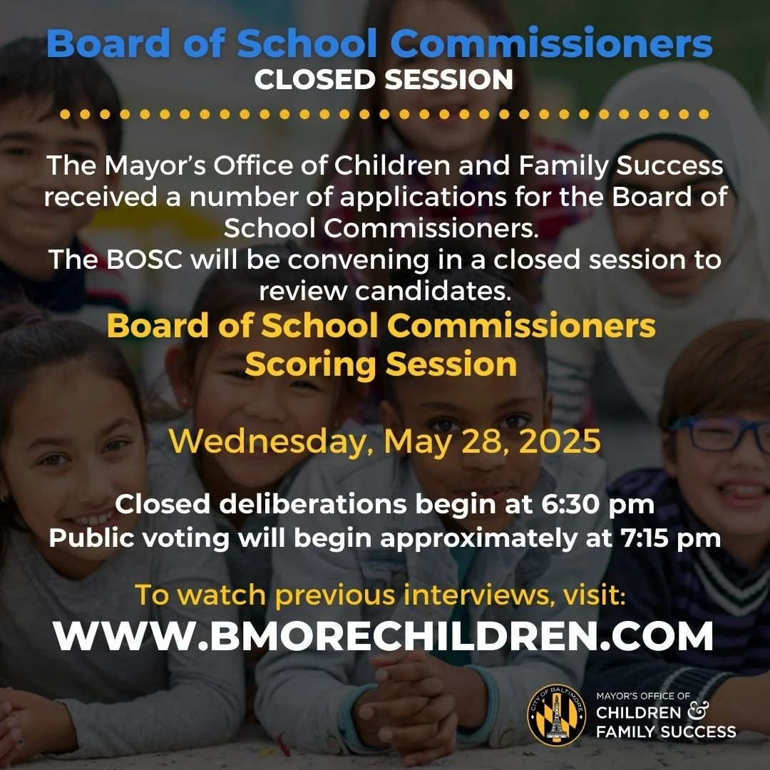 Baltimore City Board of School Commissioners — Mayor's Office of ...