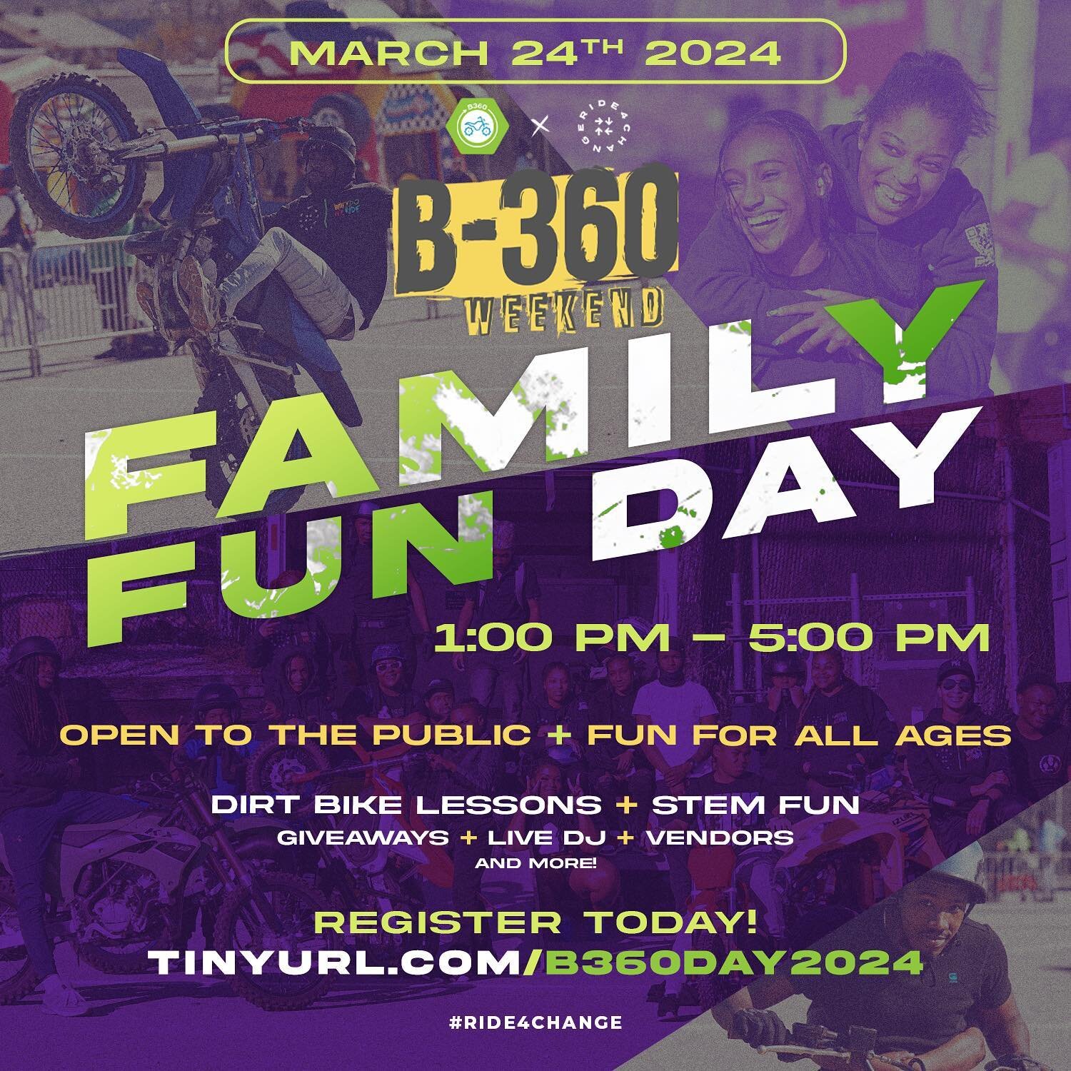 Celebrate with @b360baltimore!! Check out their page for more updates and to register your family for Family Fun Day on March 24th, 2024!! 
.
.
.
#b360 #community #baltimore #ride4change