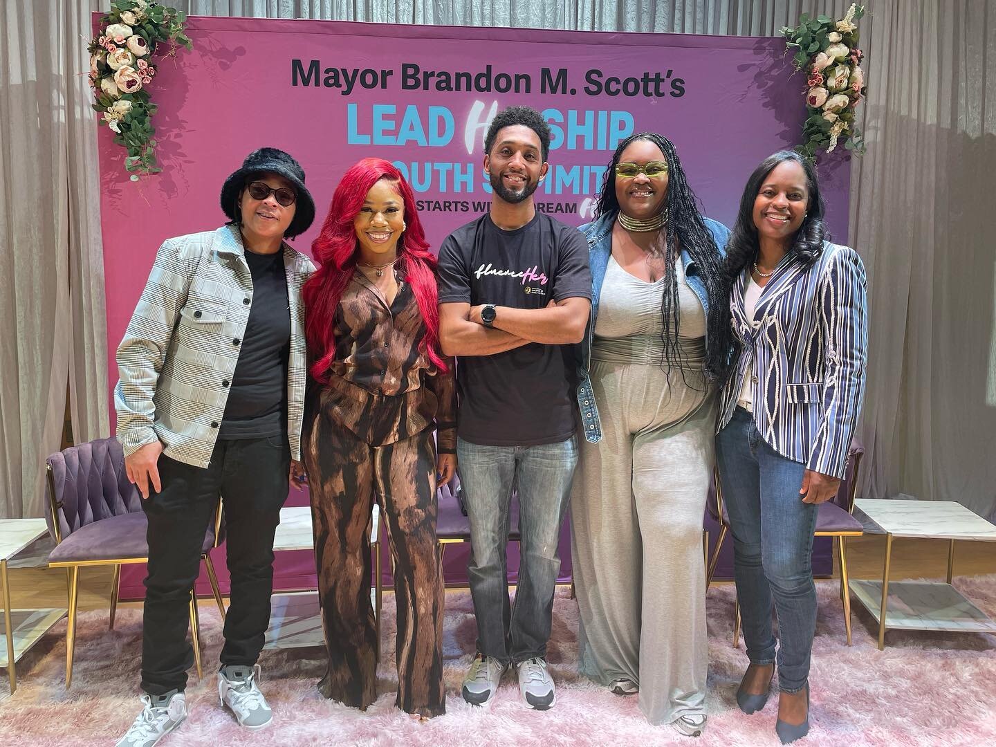 💖💜Today was so amazing!! On behalf of @mayorbmscott &amp; MOCFS we would like to thank our host @rhonicakes for always showing up for our Baltimore youth.

 Thank You to our panelist for being open in telling your stories and being so influential!!