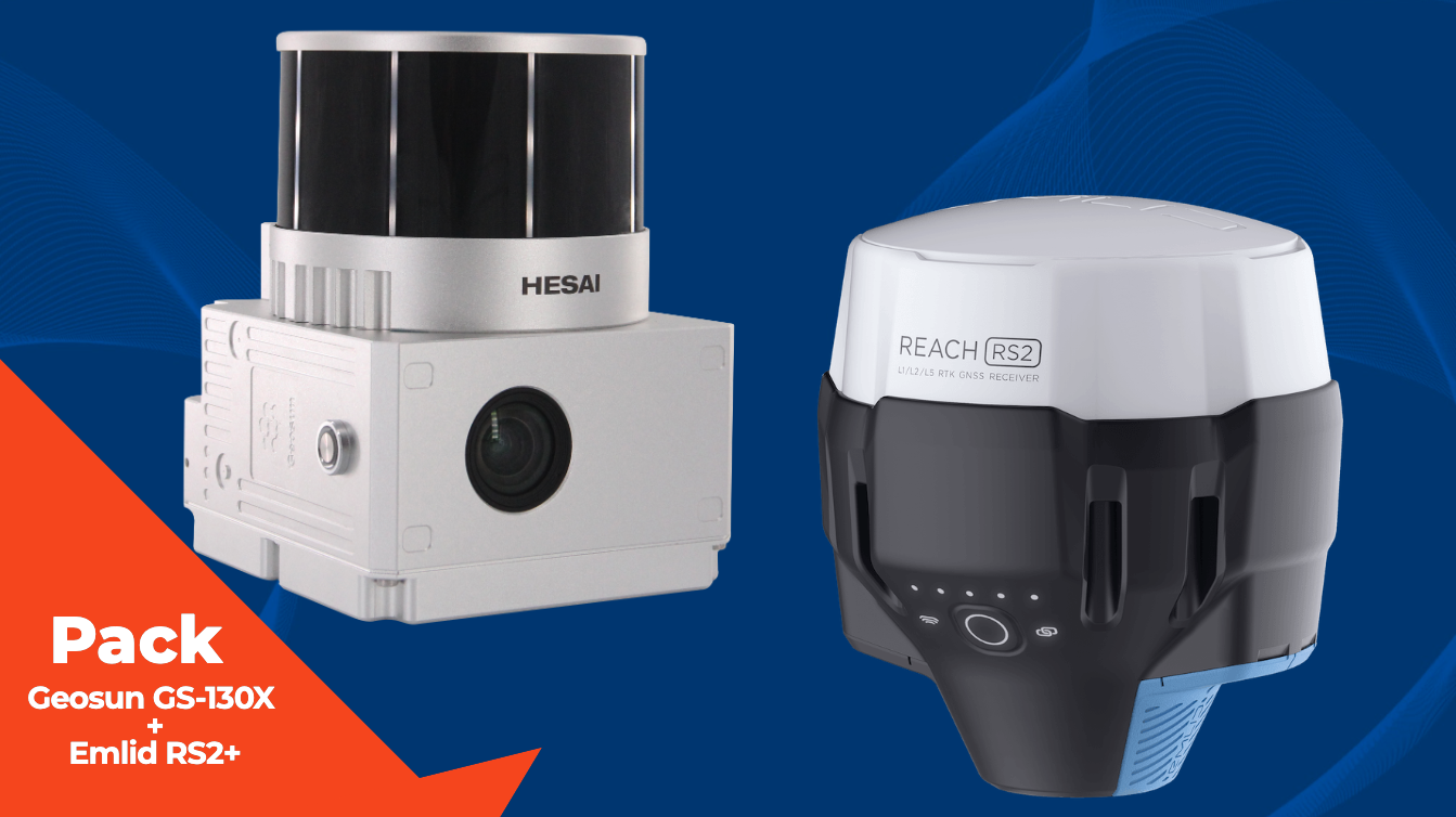 PACK Lidar GS-130X Emlid RS2+