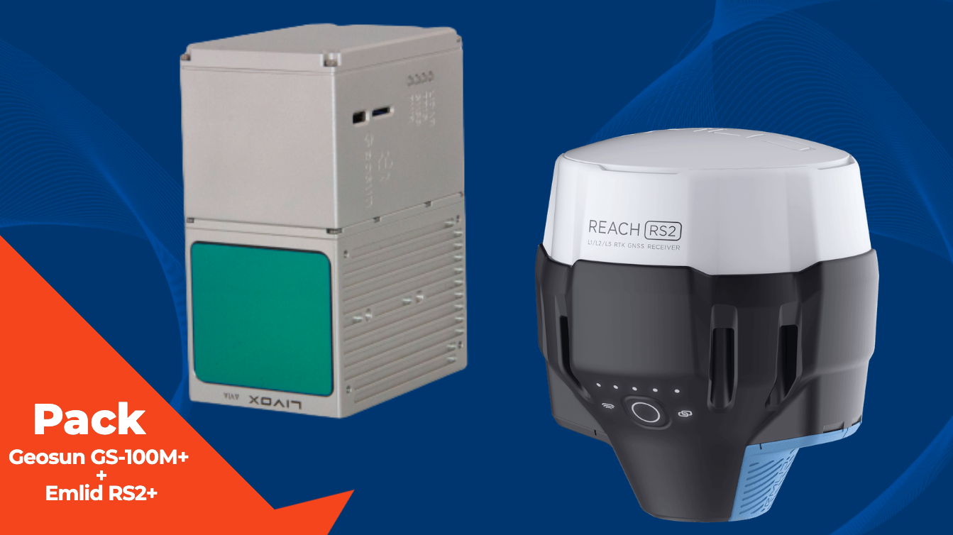 PACK Lidar GS-100M+ Emlid RS2+