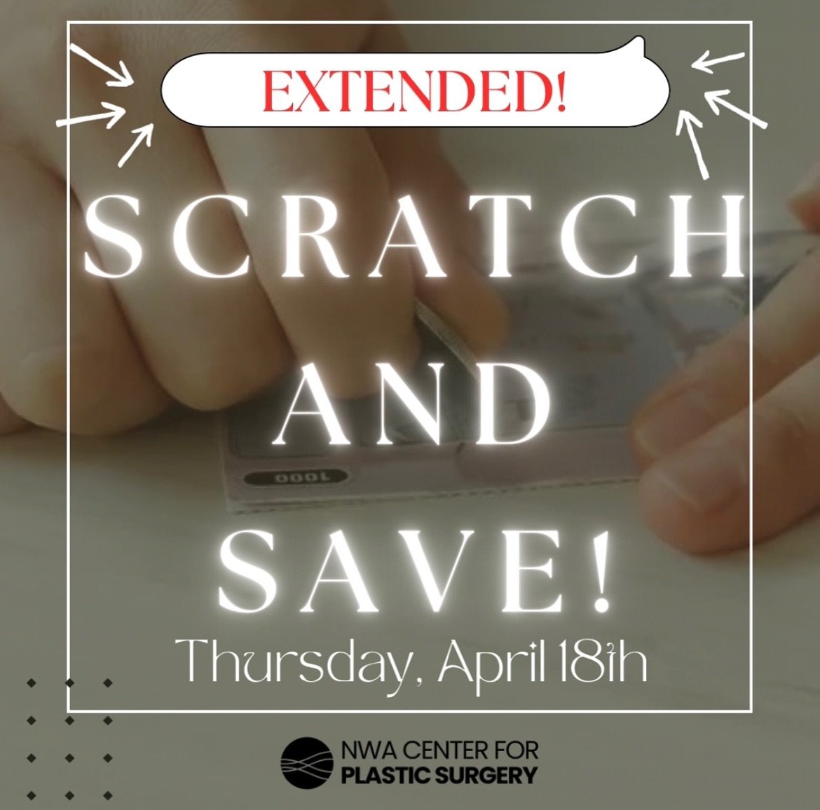 With limited appointments available on Wednesday, April 17th, we&rsquo;ve decided to extend our Scratch and Save promotion through Thursday, April 18th. Don&rsquo;t miss out on these extended savings!
Schedule your appointment with any of our provide