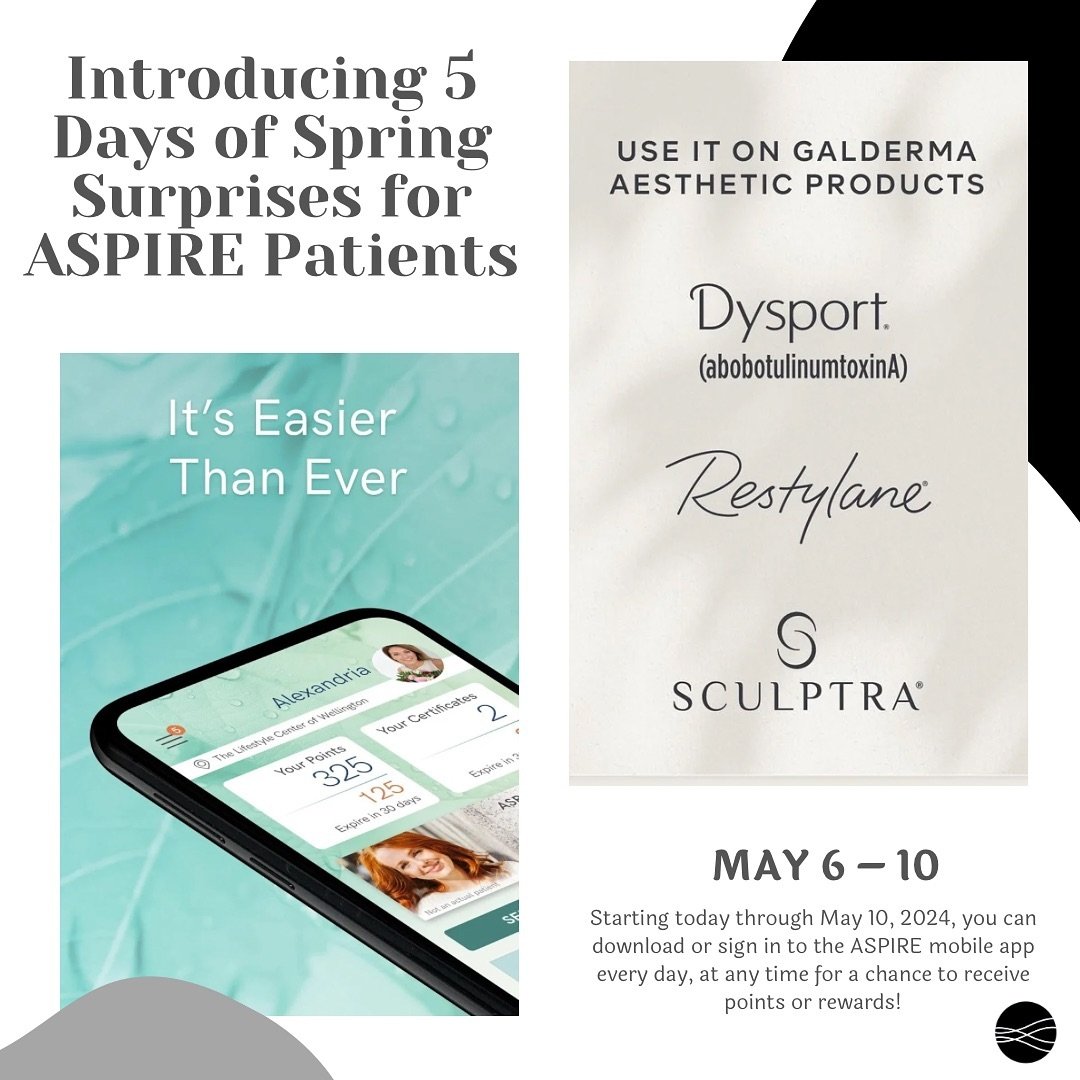 Exciting update! We&rsquo;re thrilled to announce the kickoff of our &ldquo;5 Days of Spring Surprises&rdquo; promotion, exclusively for ASPIRE patients. From now until May 10th, you can access the ASPIRE mobile app daily for a shot at earning points