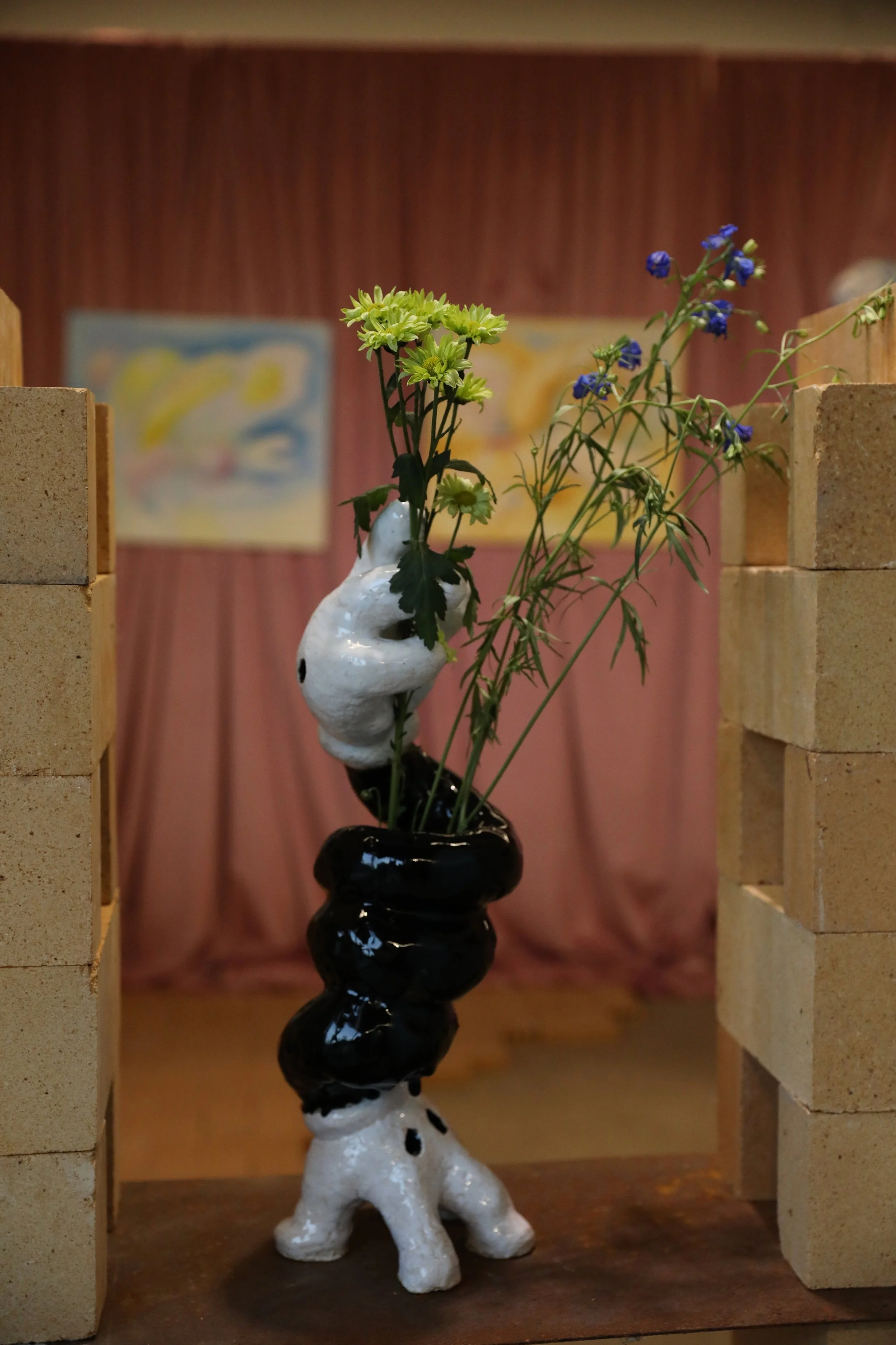 'The Offering', glazed ceramic sculpture