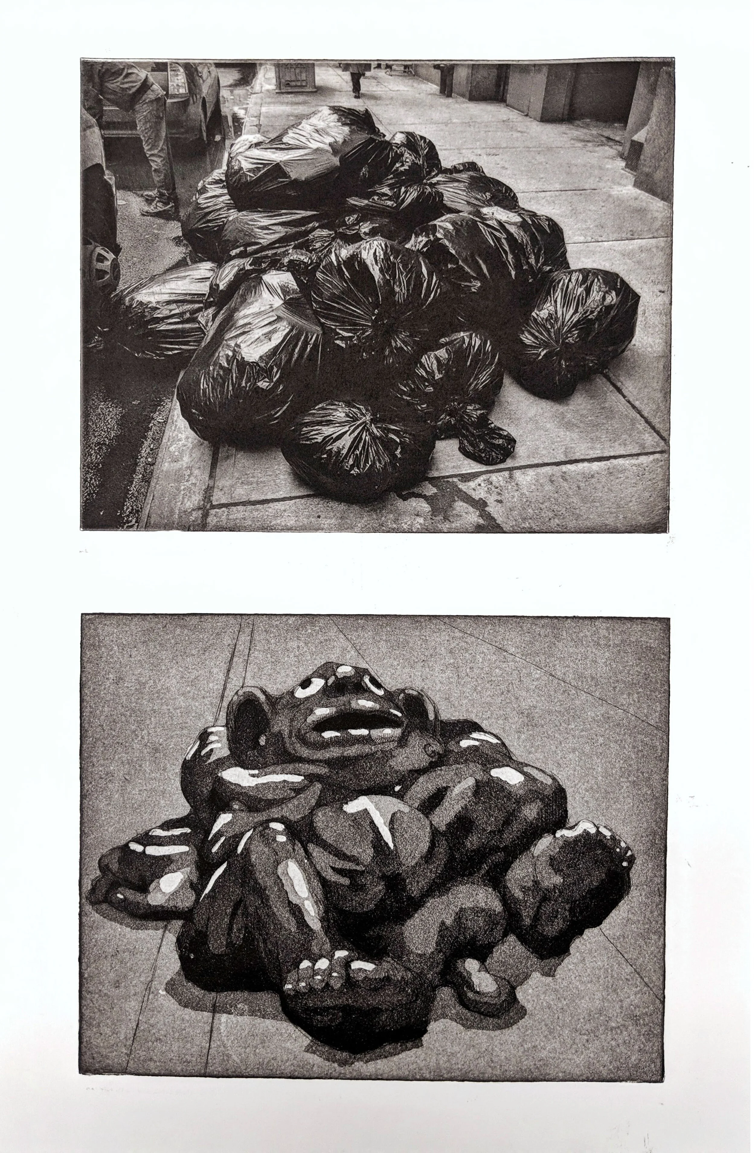 Trash as Troll, etching