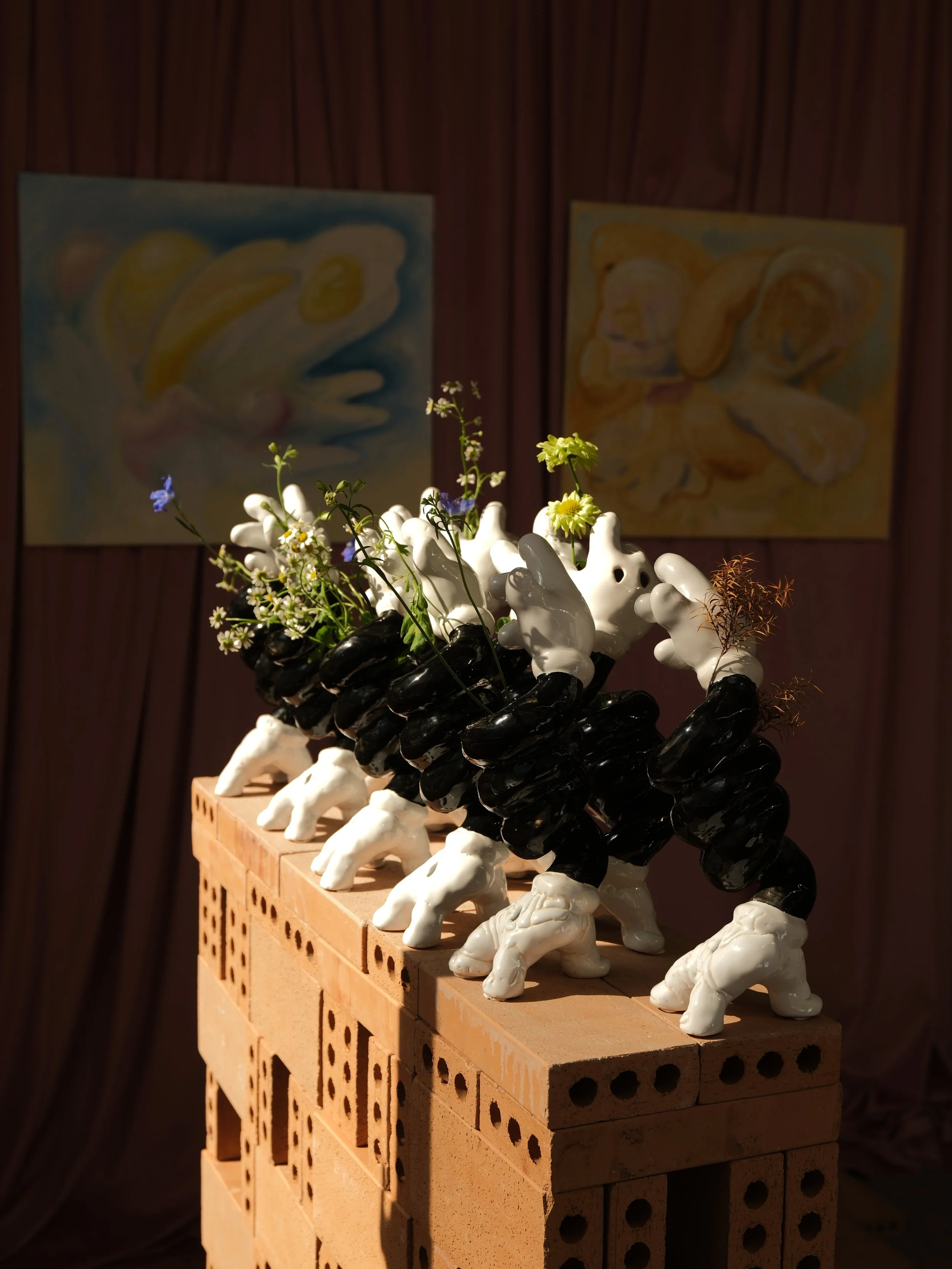 'The Offerings', glazed porcelain installation