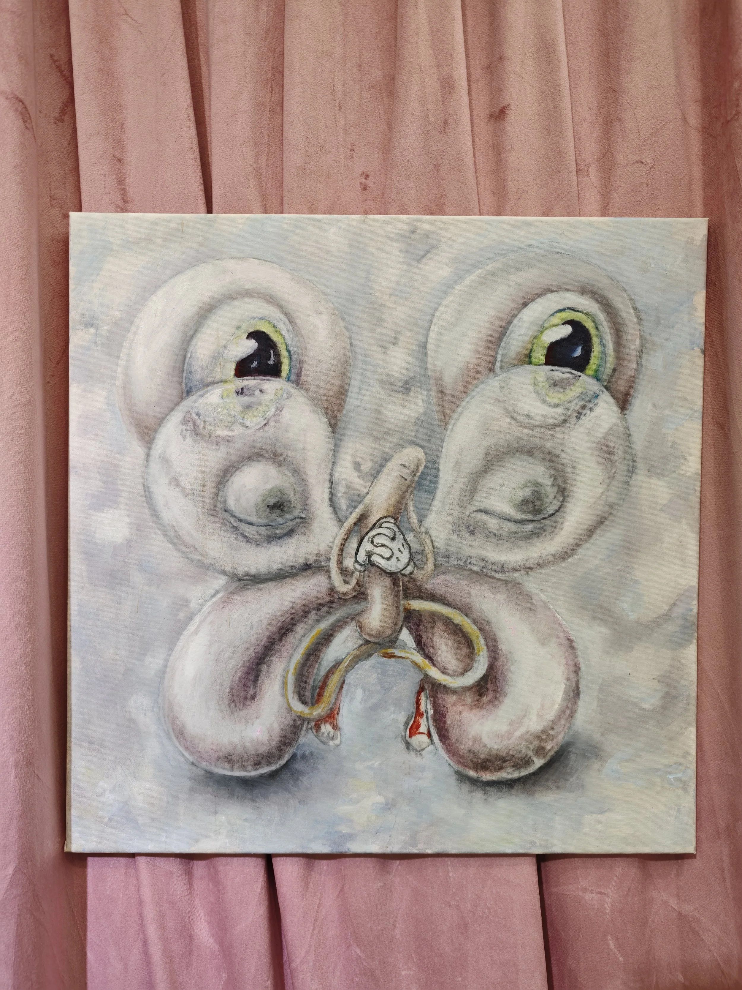 'Butterfly', 50x50 cm, oil on canvas